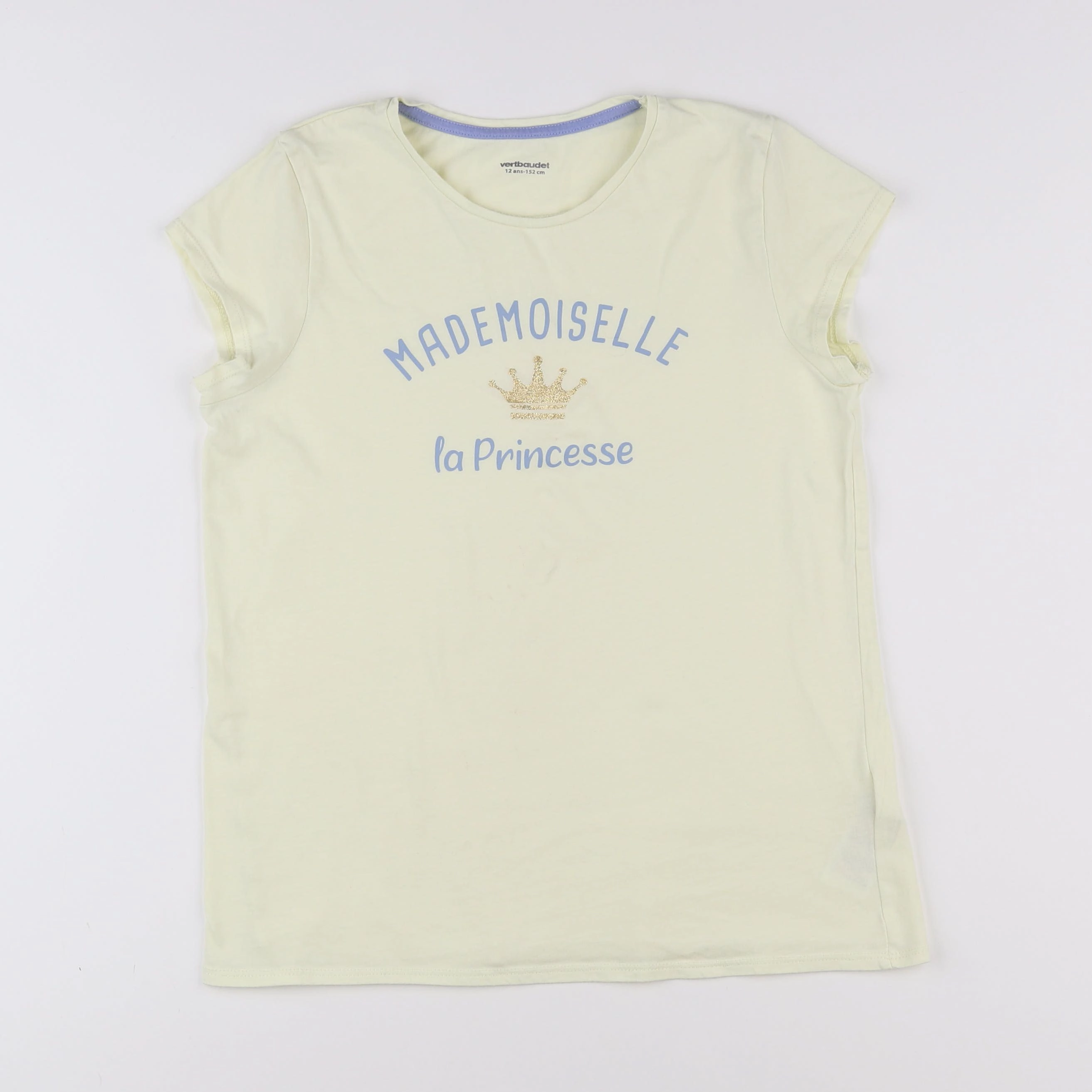 Vertbaudet - tee-shirt jaune - 12 ans