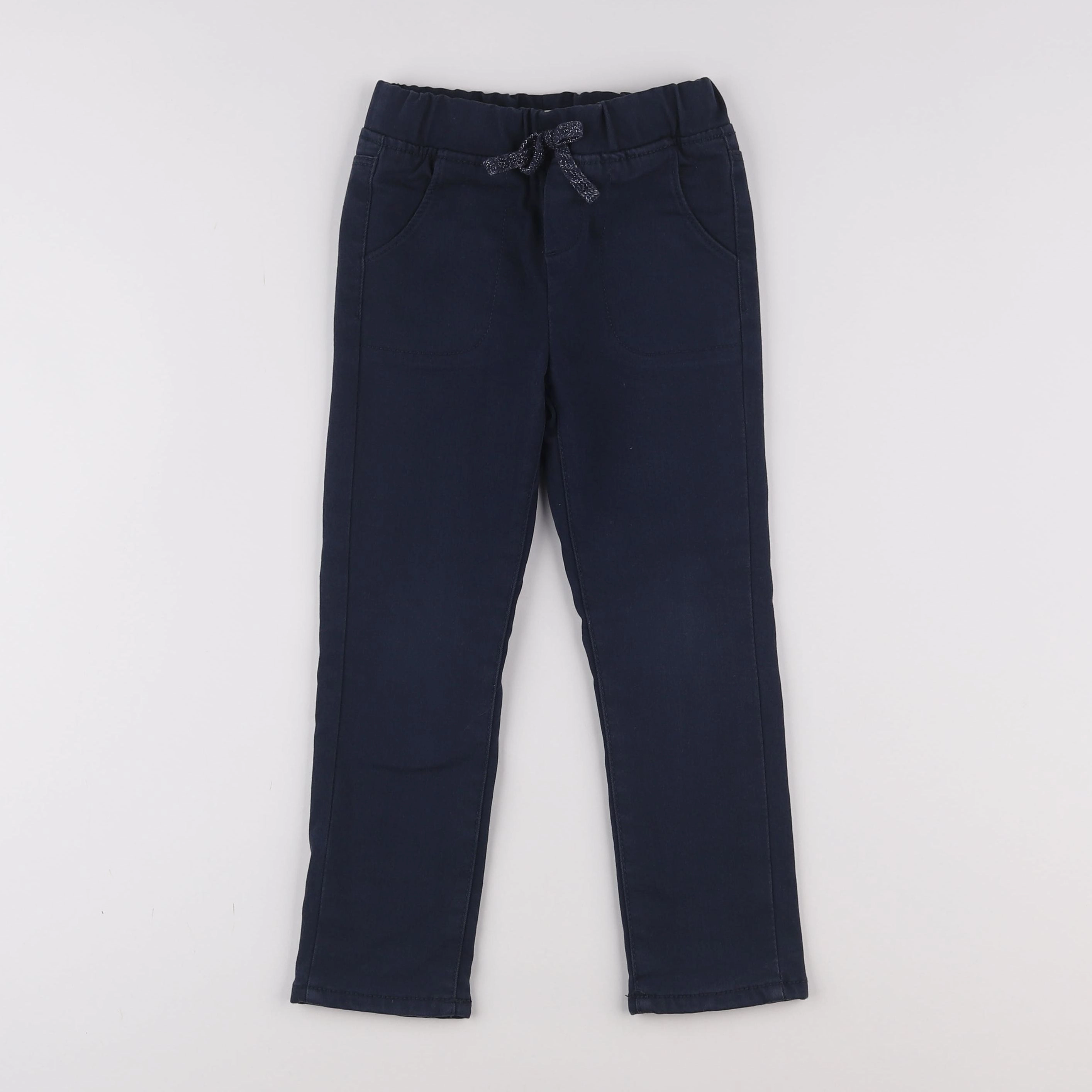 Vertbaudet - pantalon coton bleu - 5 ans