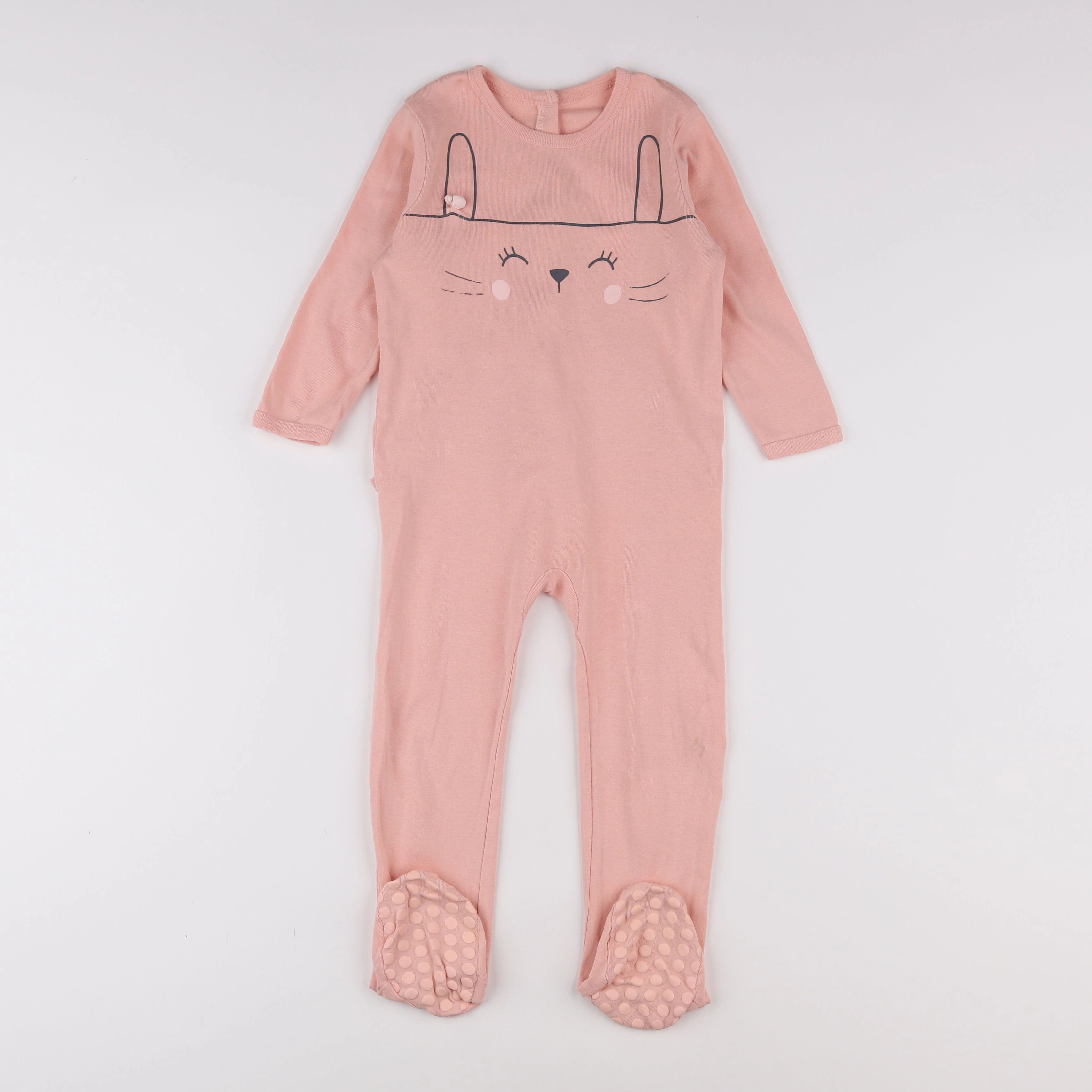 Vertbaudet - pyjama coton rose - 2 ans