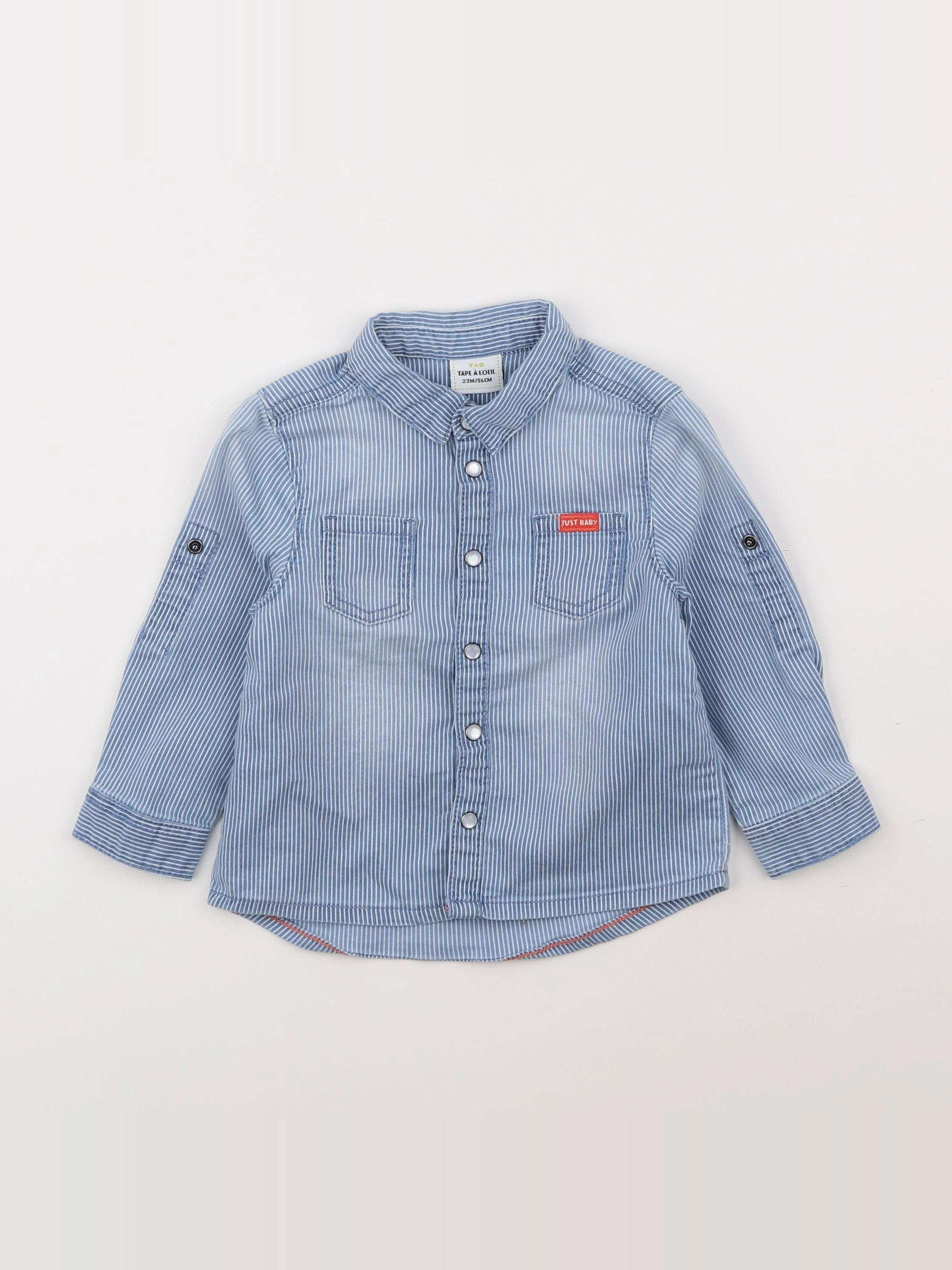 Tape à l'oeil - chemise bleu - 2 ans