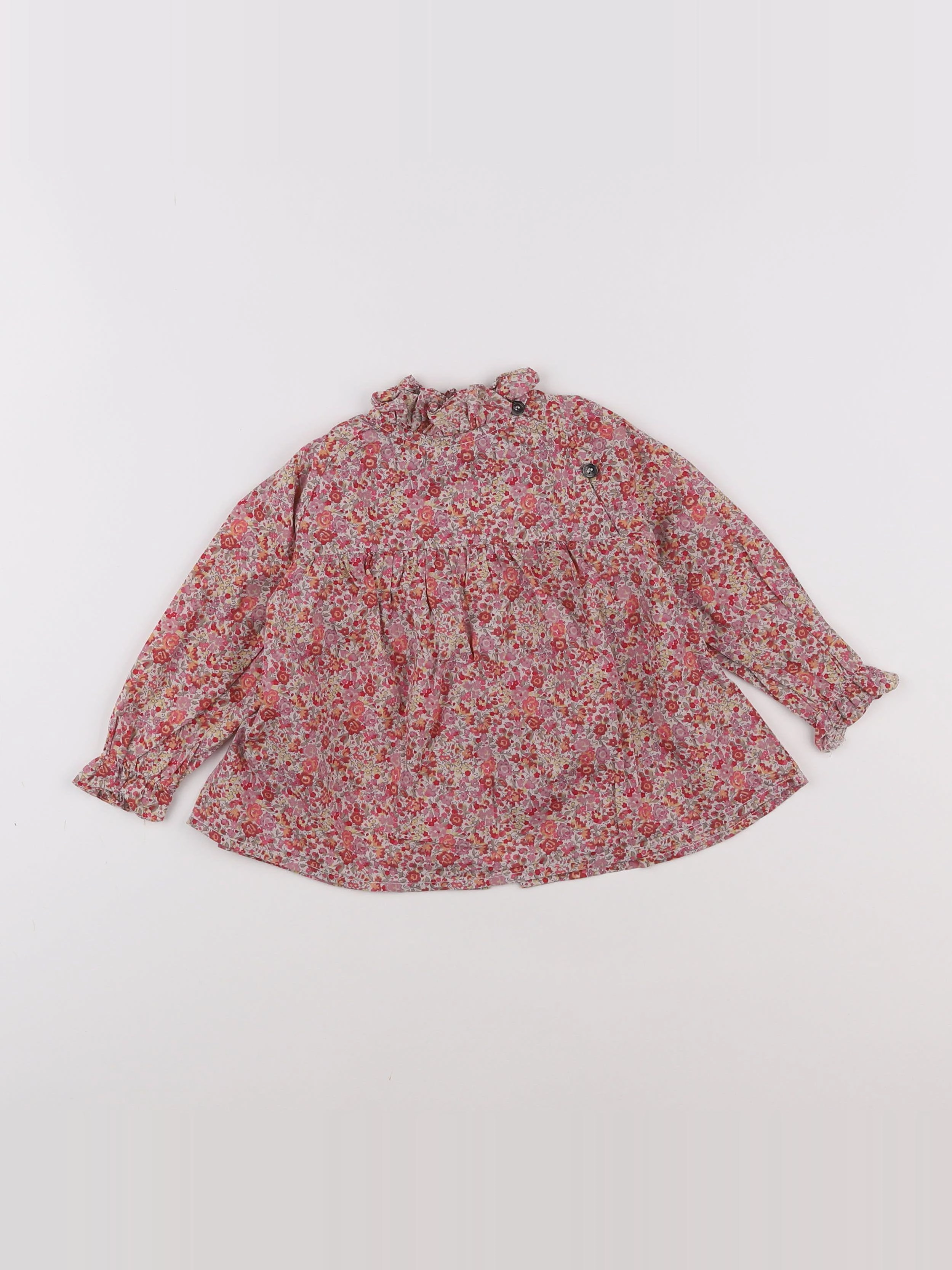 Bonton - blouse rouge - 18 mois