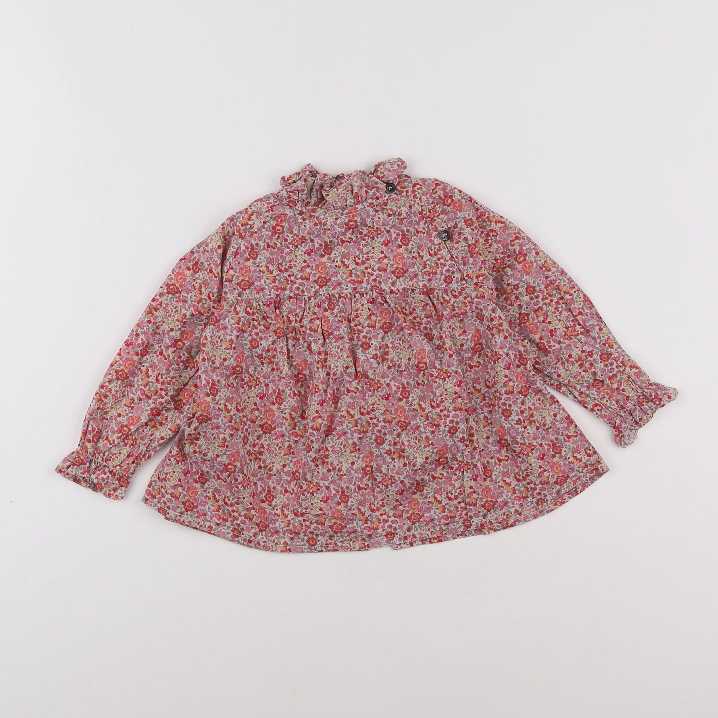 Bonton - blouse rouge - 18 mois