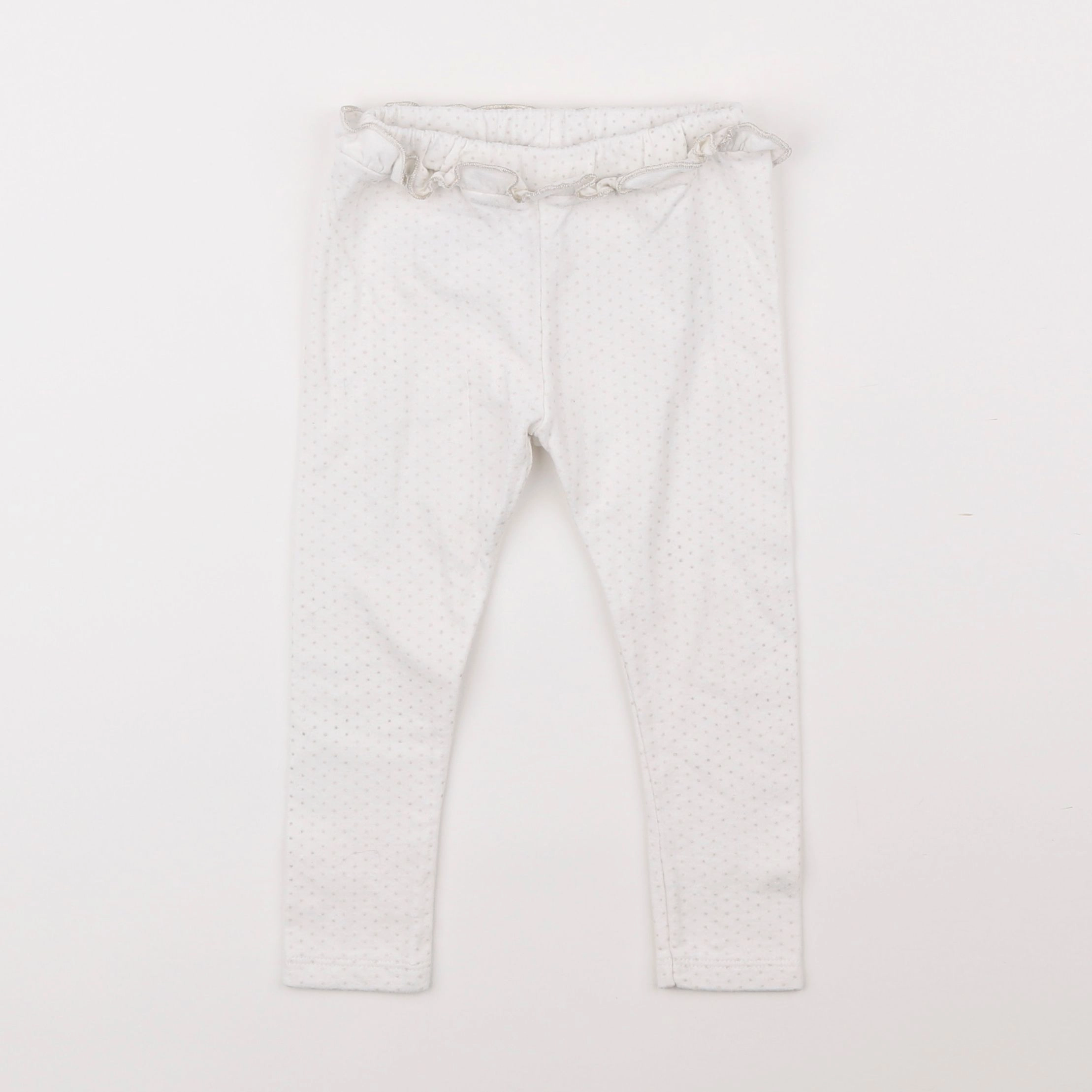 Petit Bateau - legging blanc - 2 ans