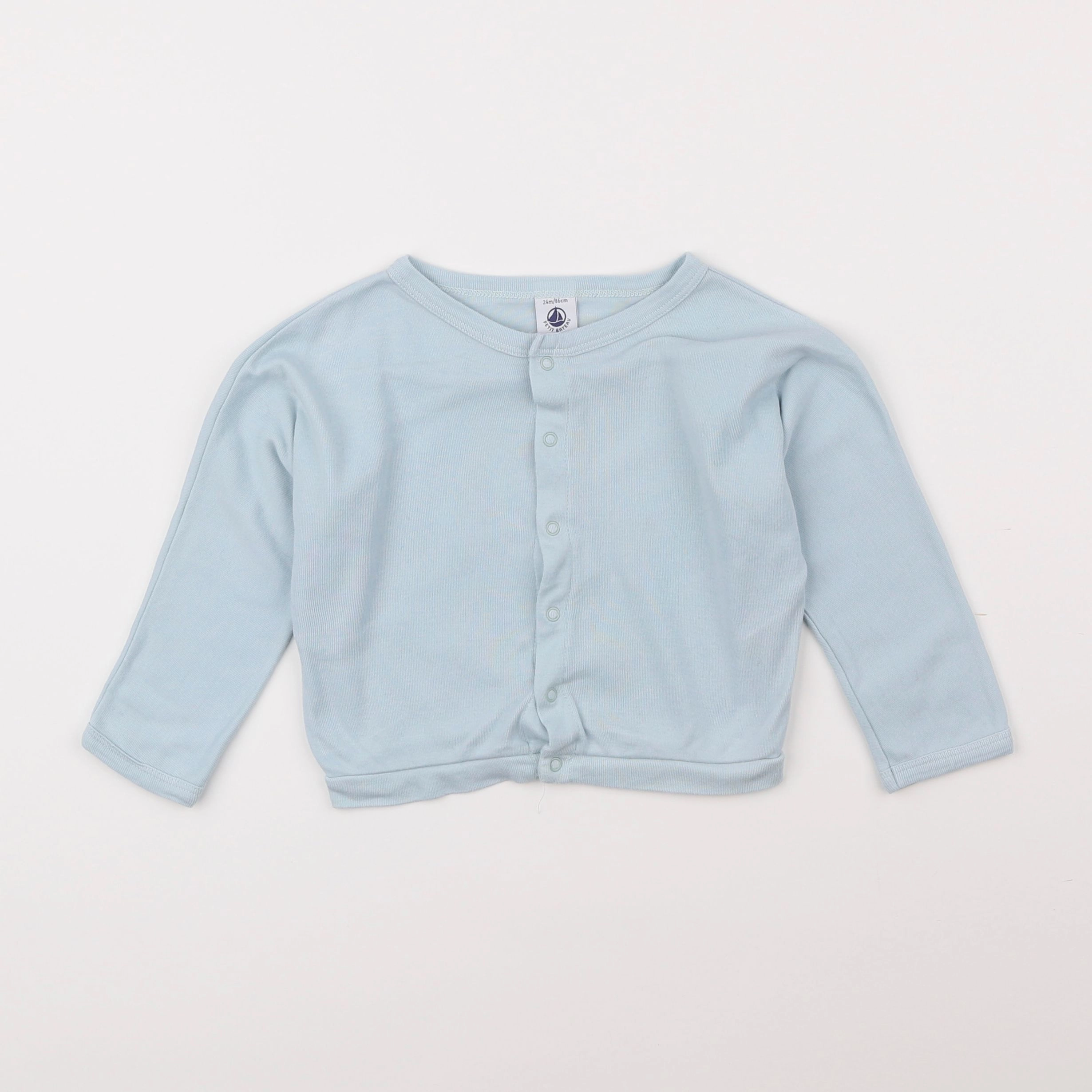 Petit Bateau - sweat bleu - 2 ans