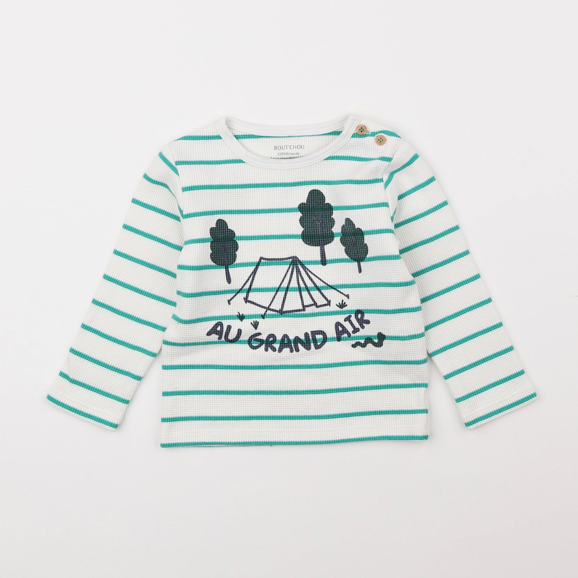 Boutchou - tee-shirt blanc - 2 ans