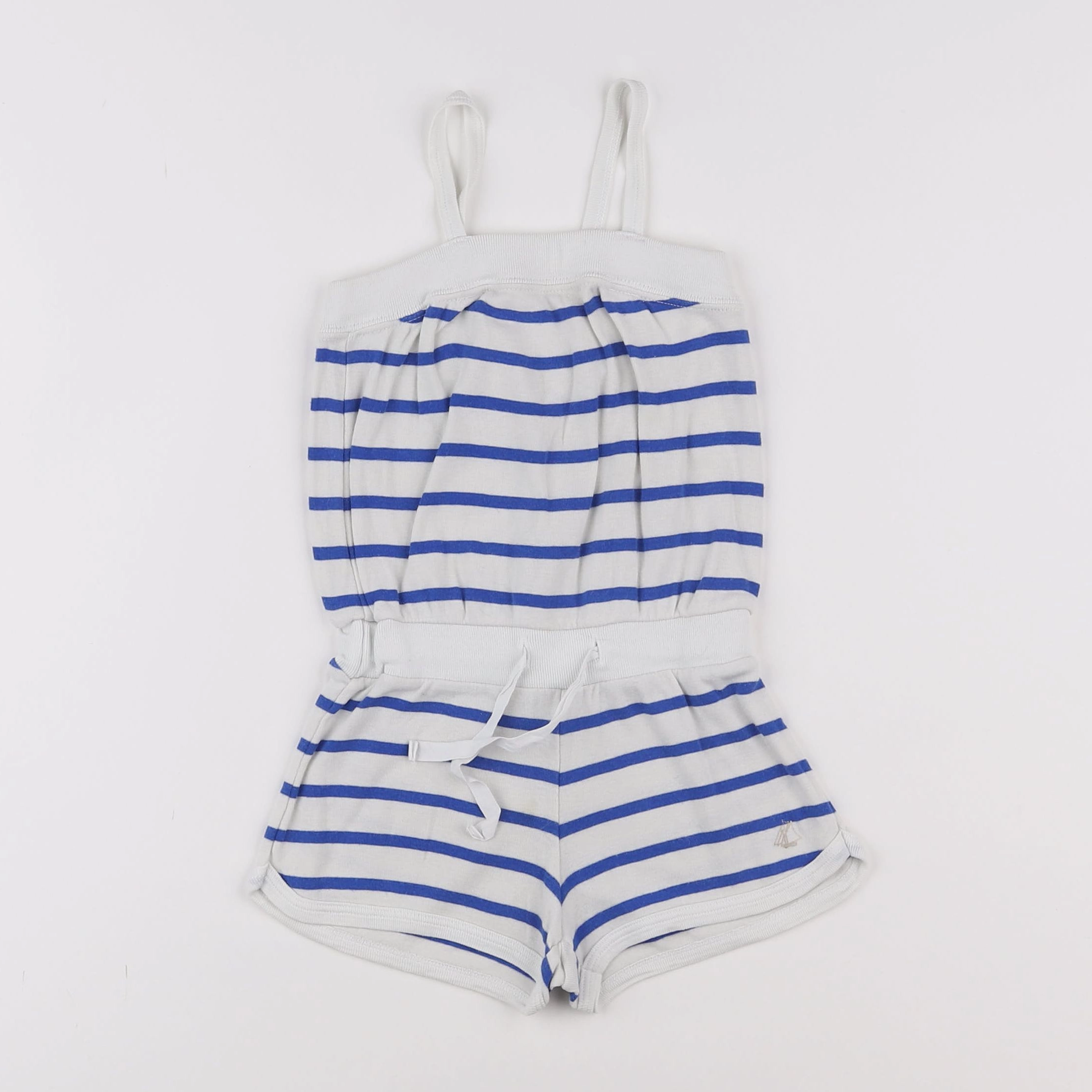 Petit Bateau - combinaison blanc, bleu - 3 ans