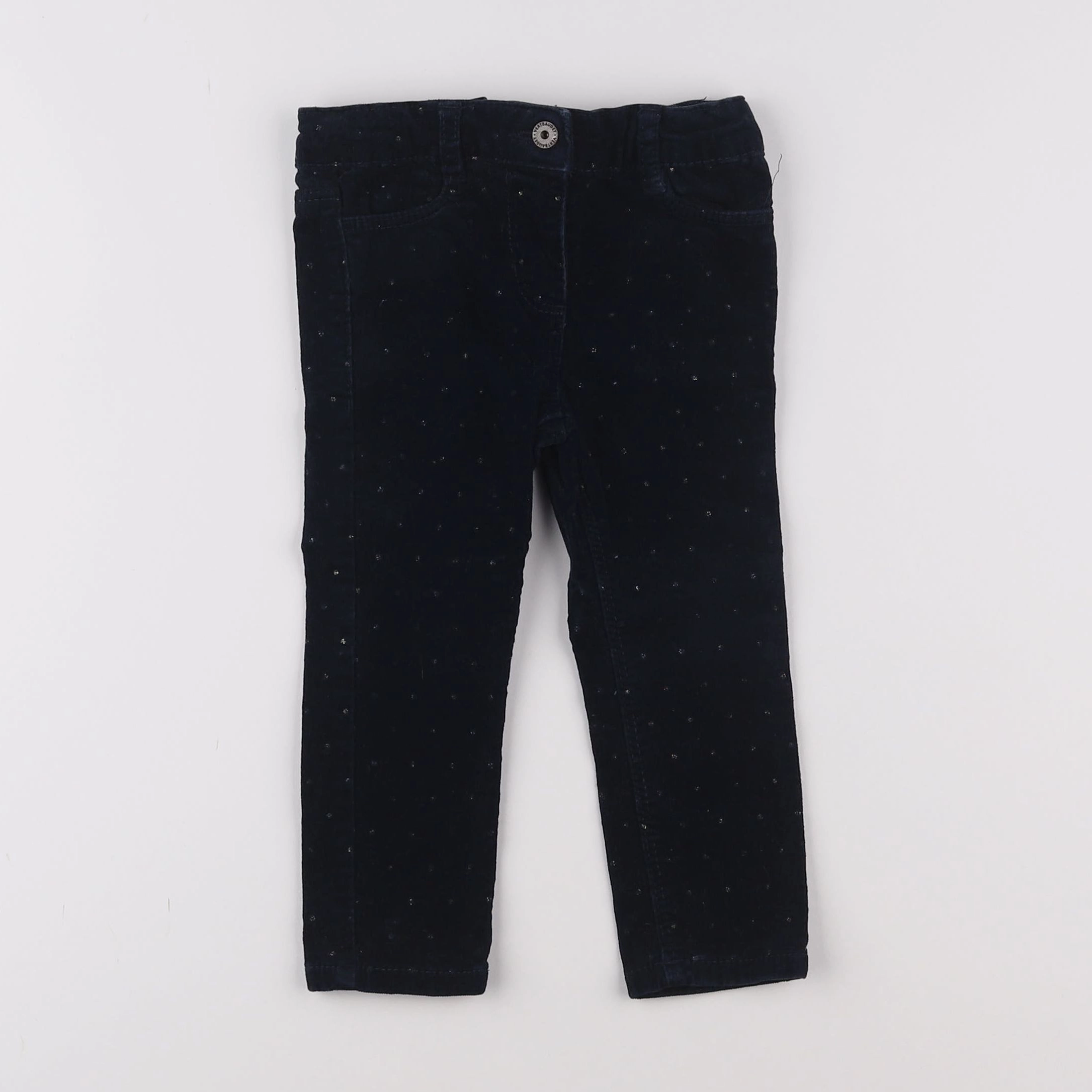 Vertbaudet - pantalon bleu - 2 ans