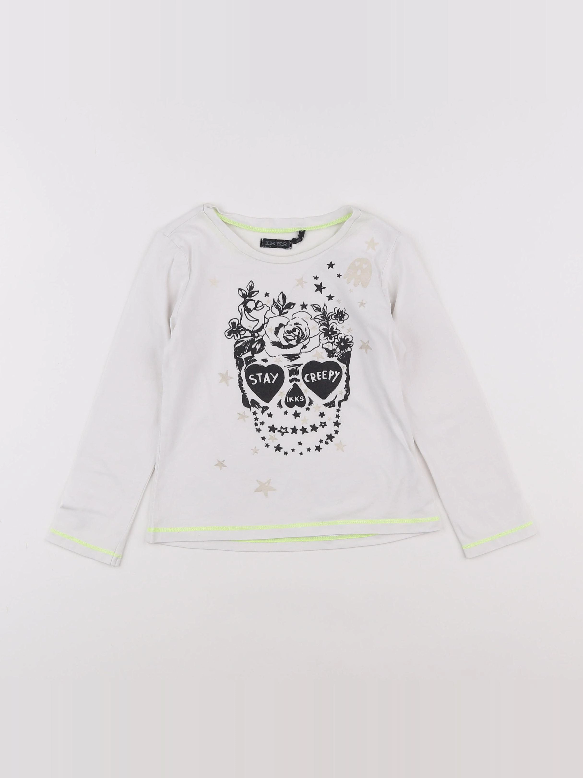 IKKS - tee-shirt blanc - 4 ans