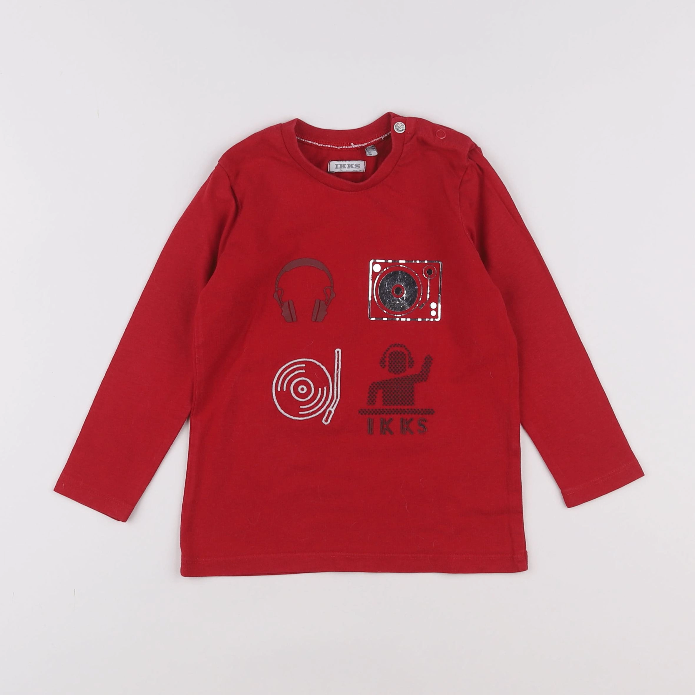 IKKS - tee-shirt rouge - 2 ans