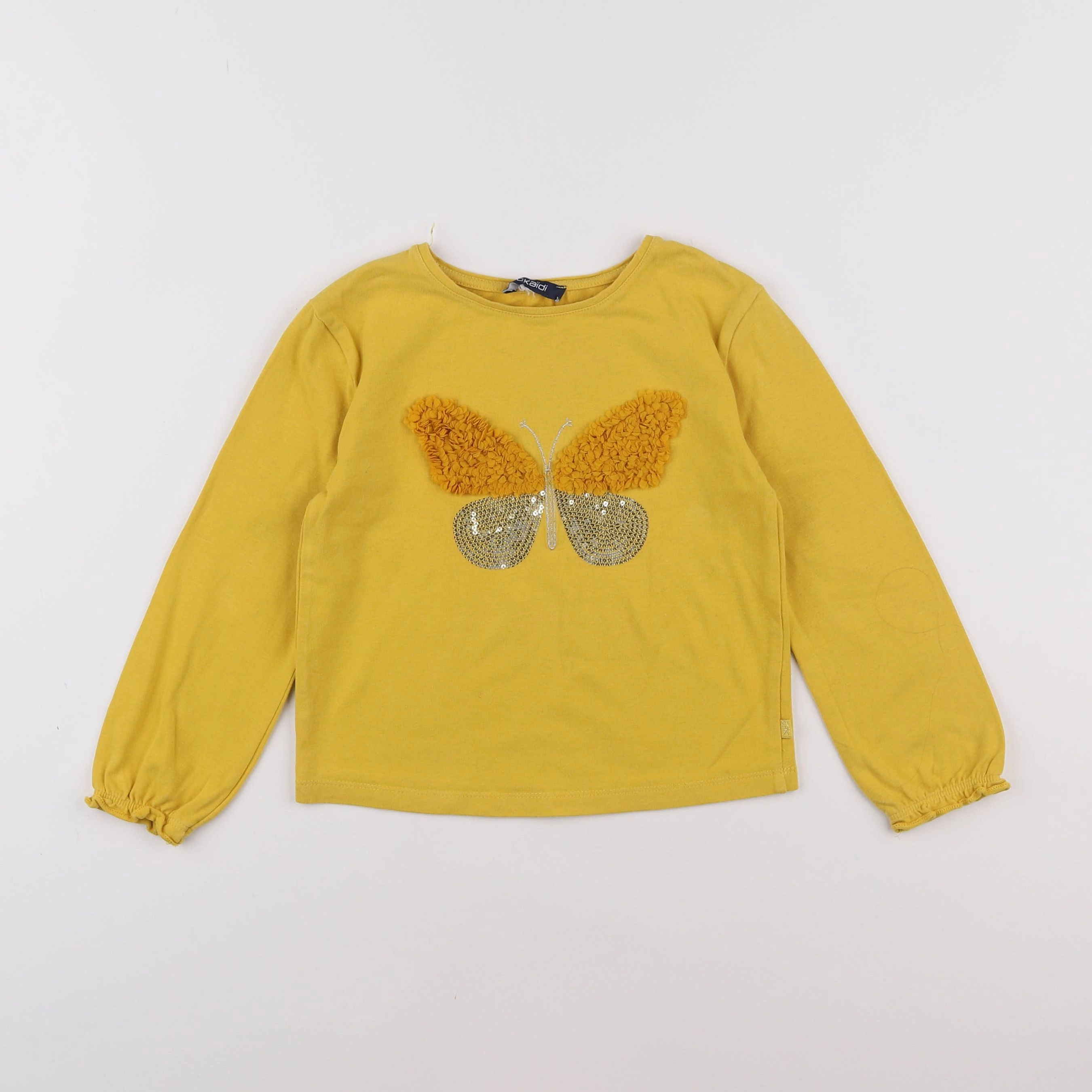 Okaidi - tee-shirt jaune - 3/4 ans