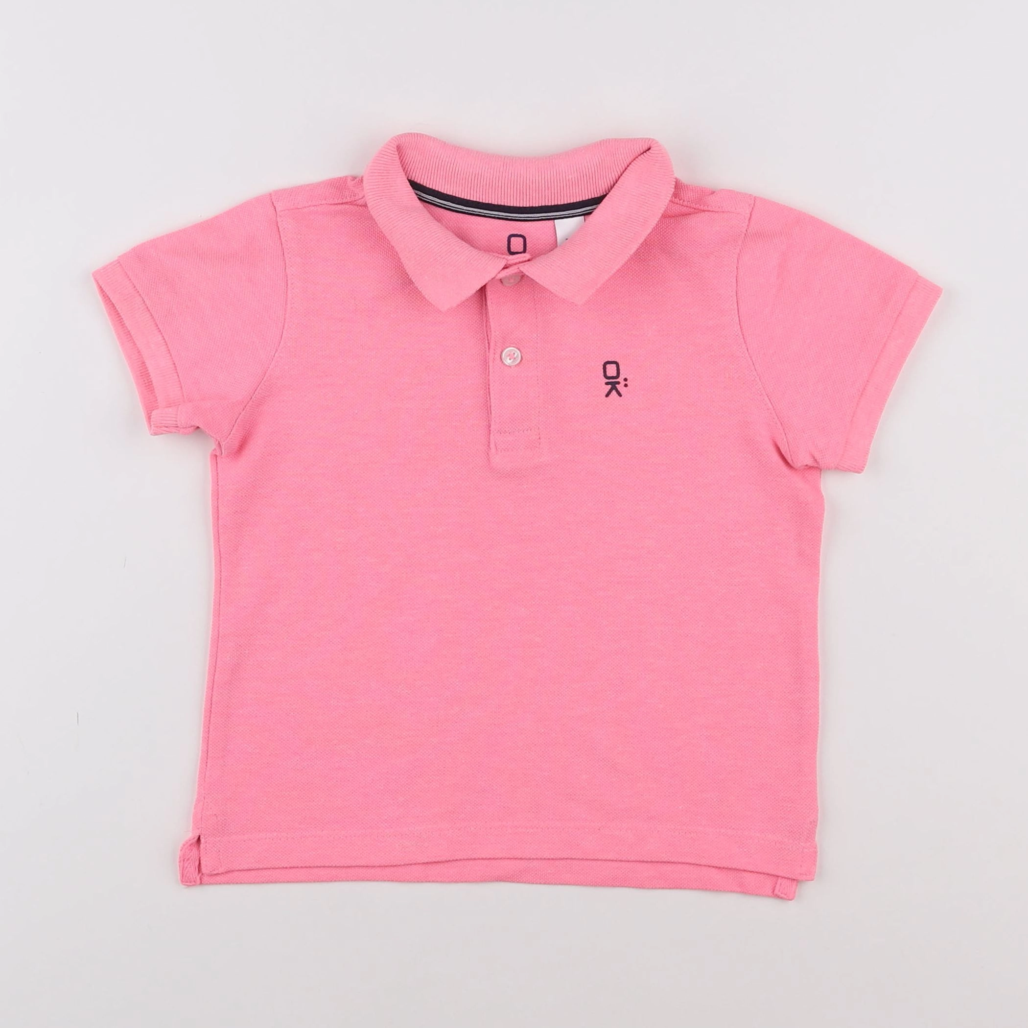 Okaidi - polo rose - 3 ans