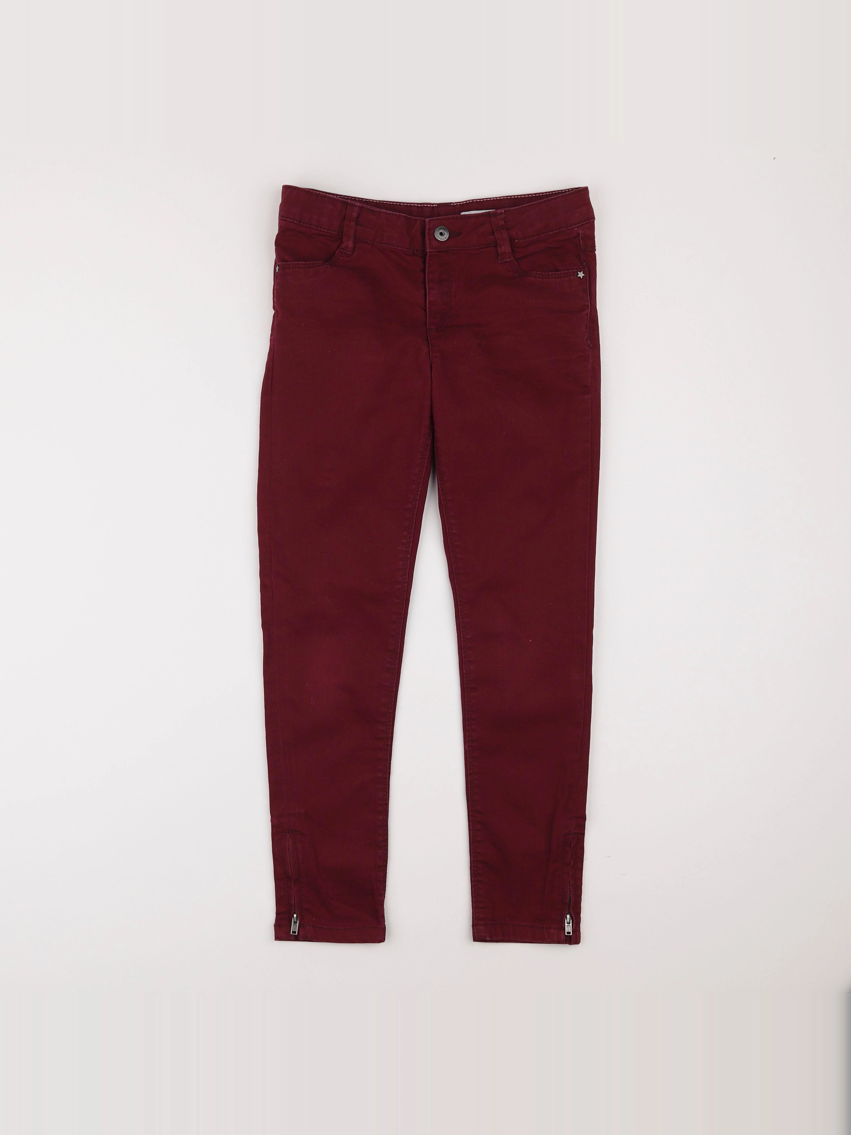 Vertbaudet - pantalon rouge - 9 ans