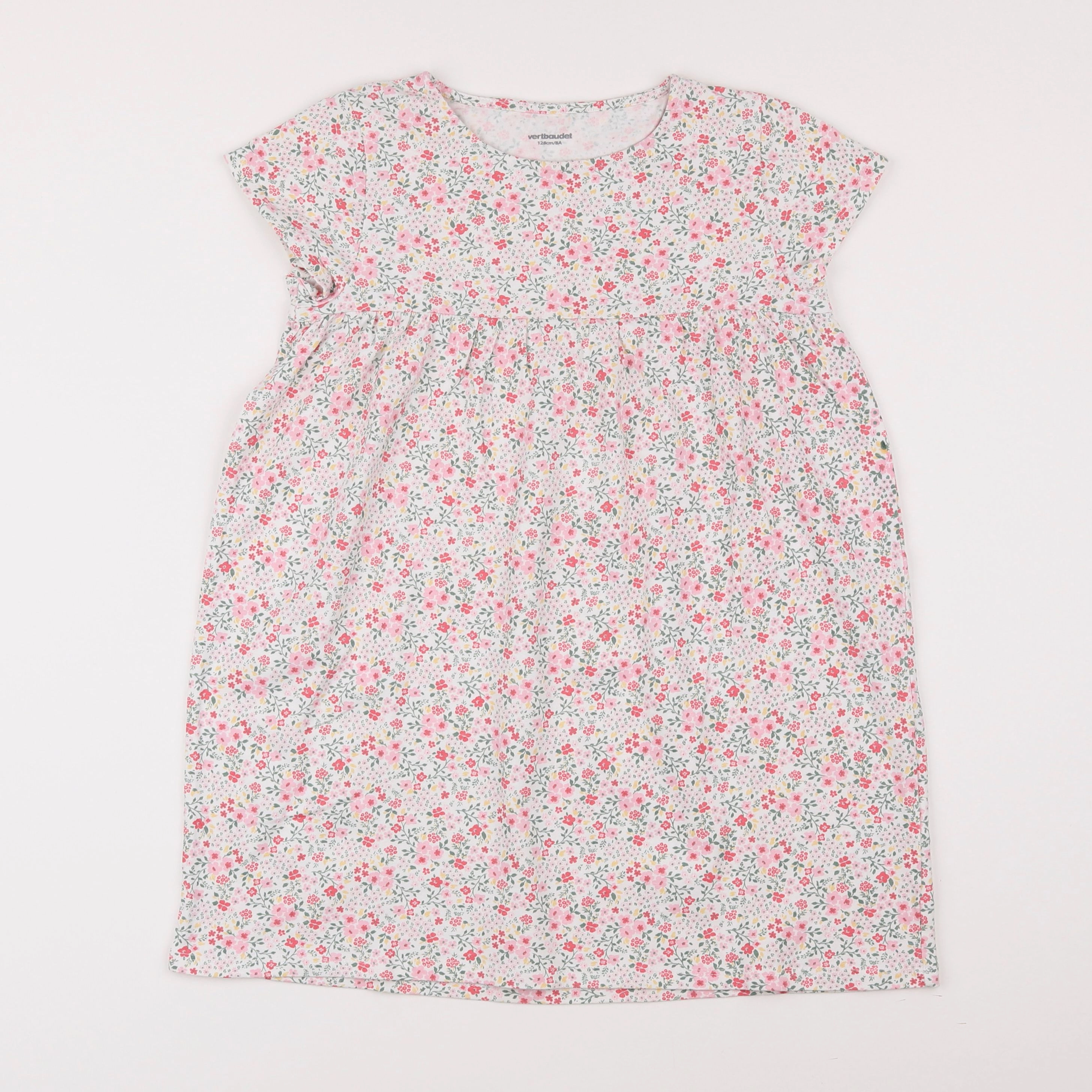 Vertbaudet - robe blanc - 8 ans