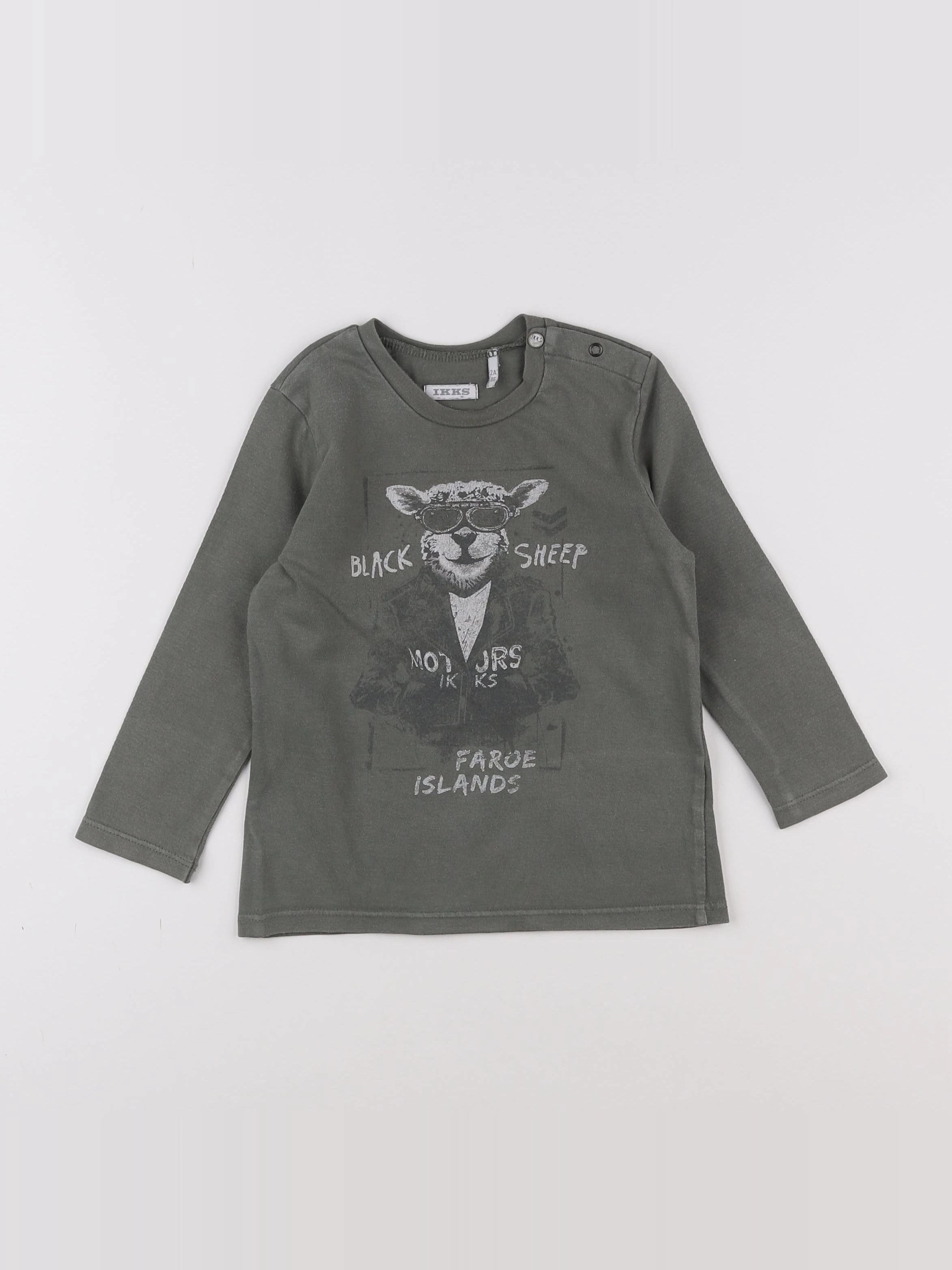 IKKS - tee-shirt vert - 2 ans