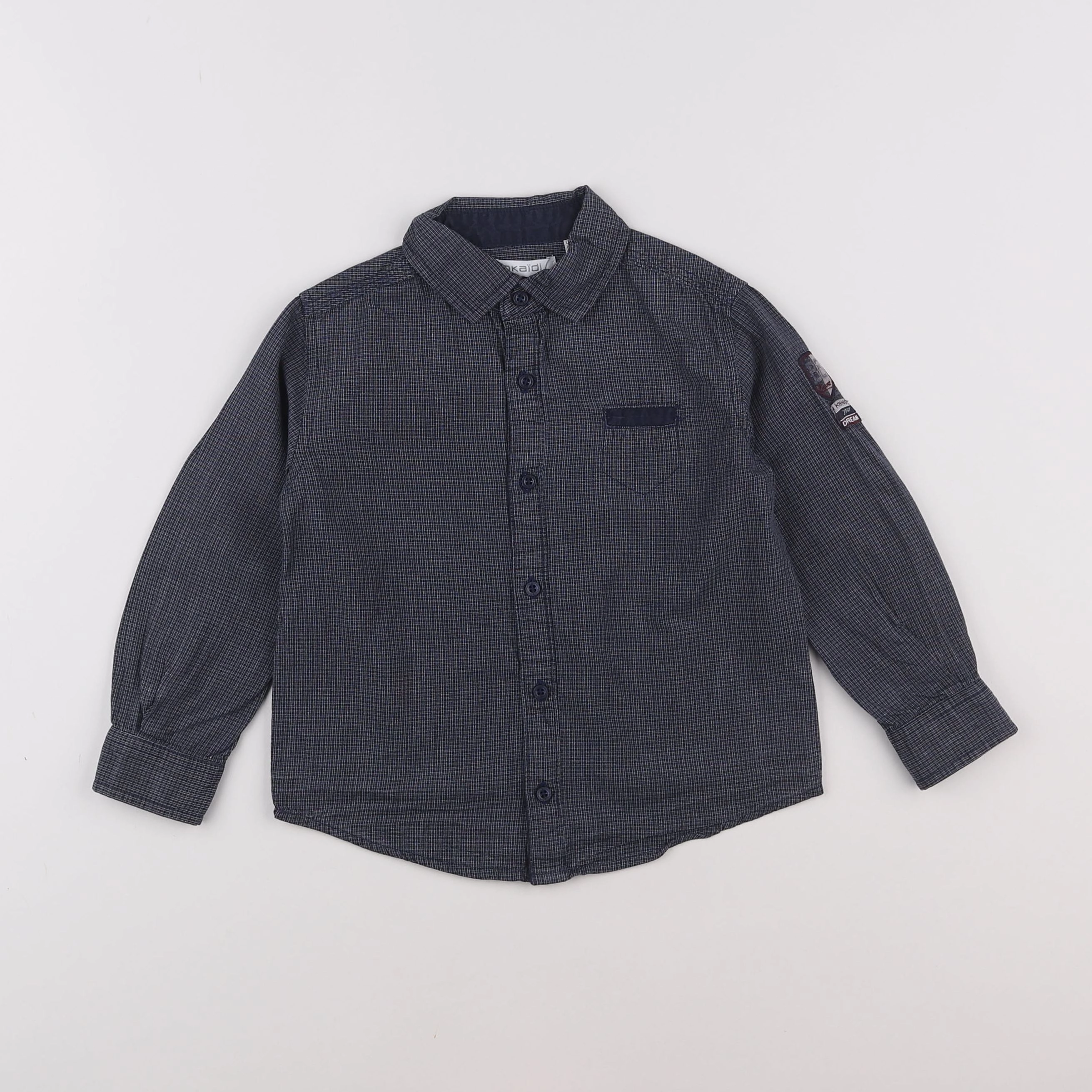 Okaidi - chemise bleu - 3 ans