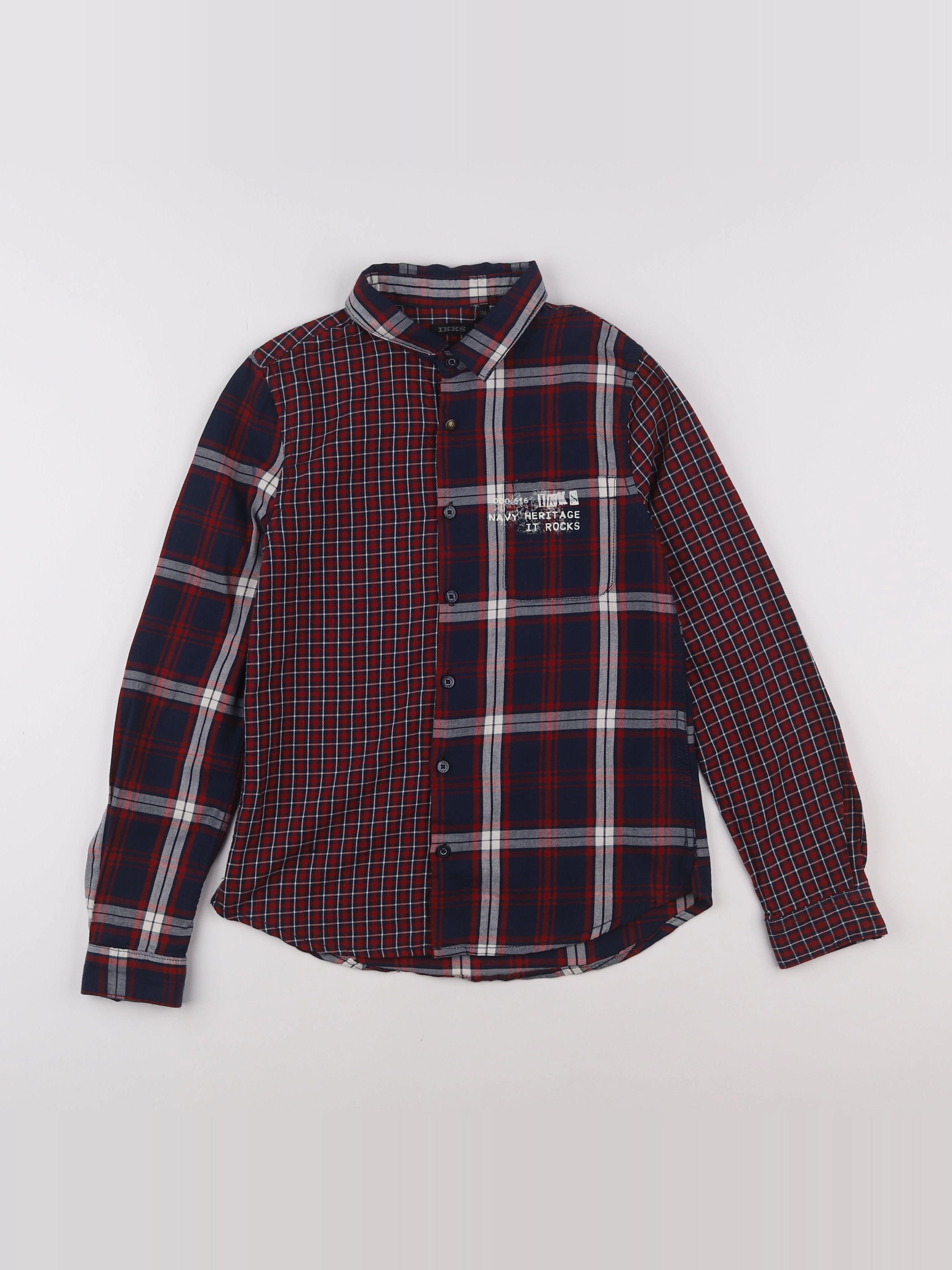 IKKS - chemise rouge - 10 ans