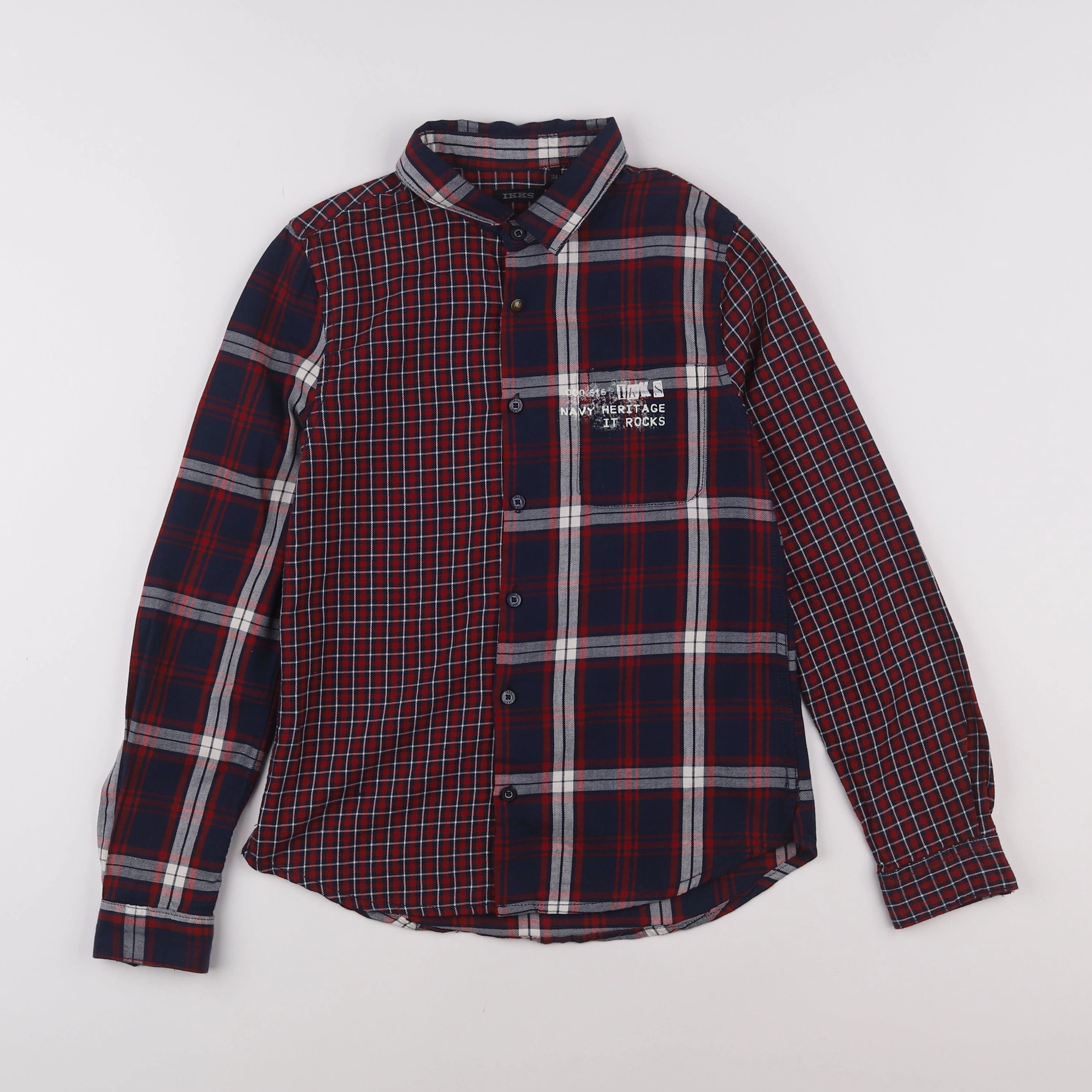 IKKS - chemise rouge - 10 ans