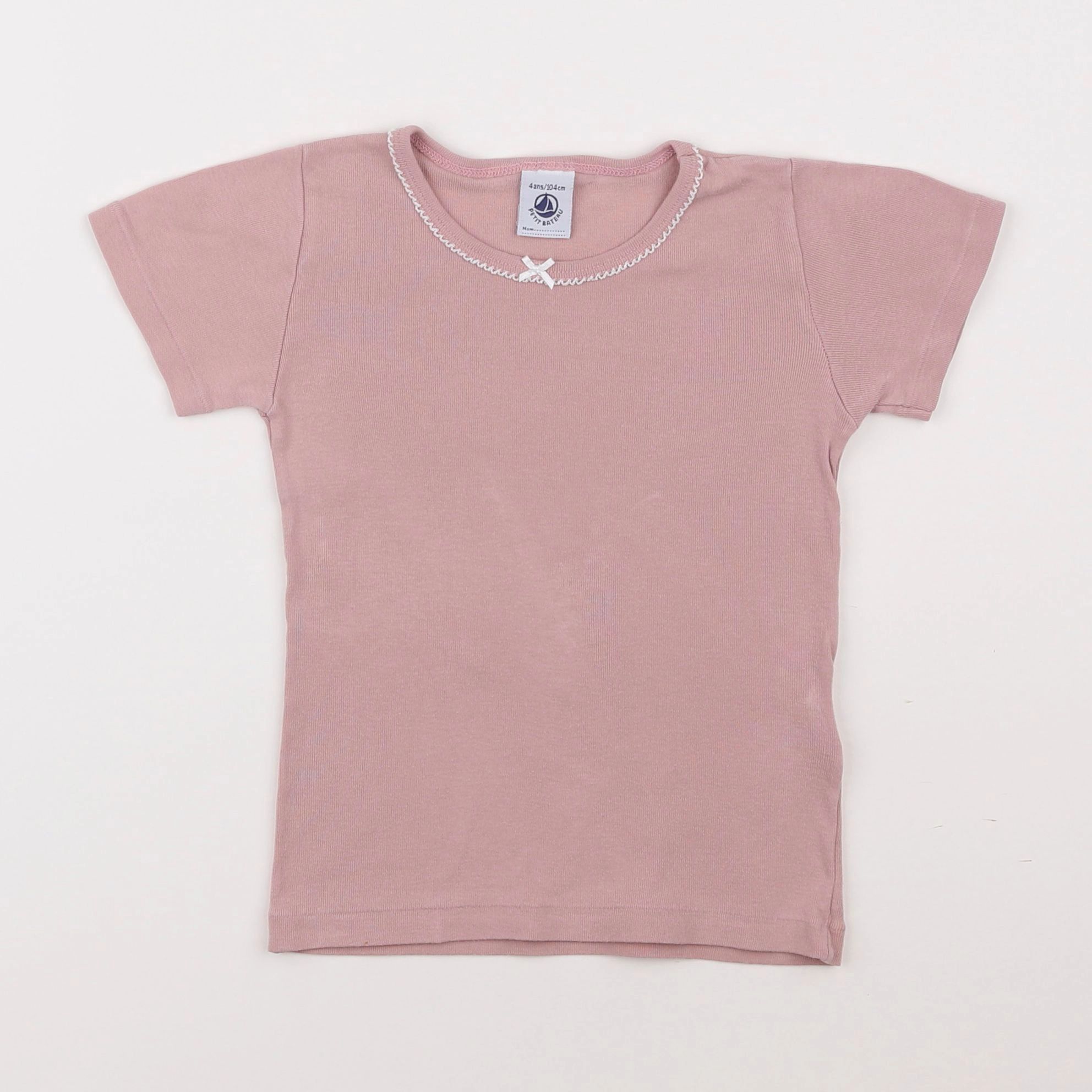 Petit Bateau - maillot de corps rose - 4 ans