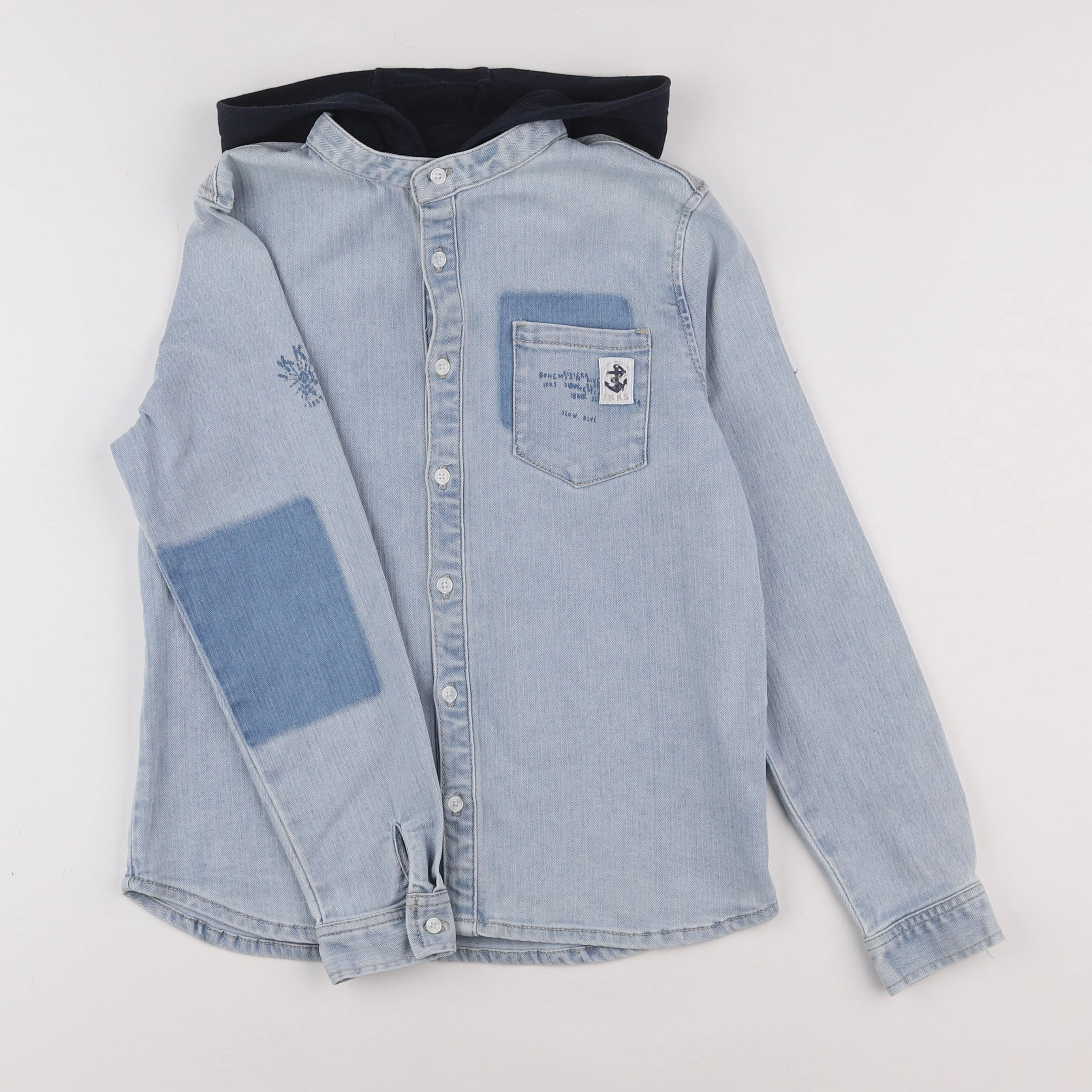 IKKS - chemise bleu - 10 ans