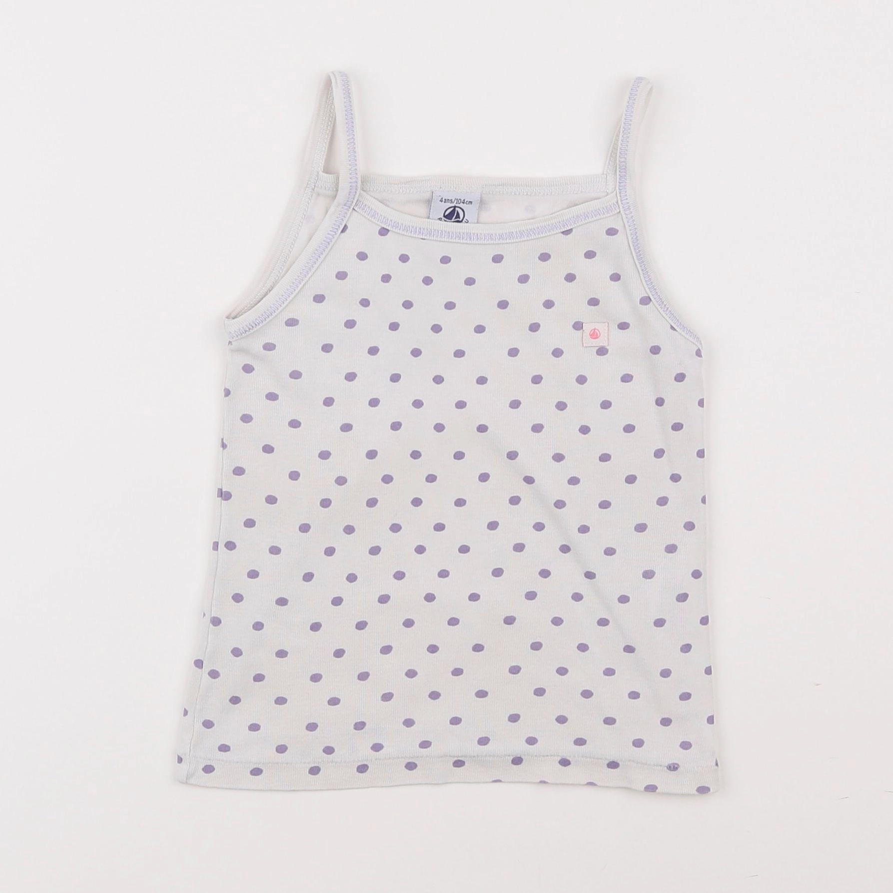 Petit Bateau - maillot de corps blanc - 4 ans