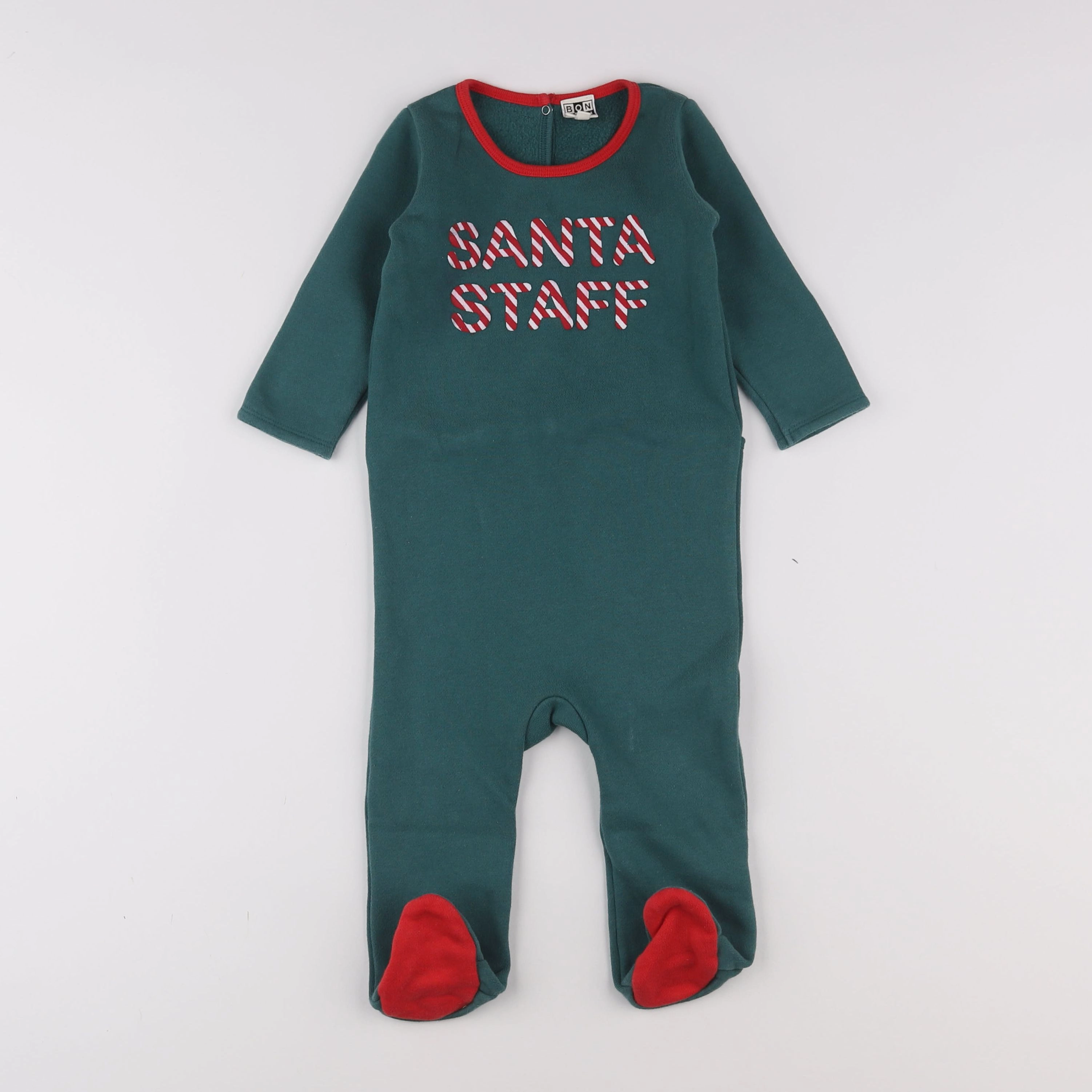 Bonton - pyjama coton vert - 18 mois