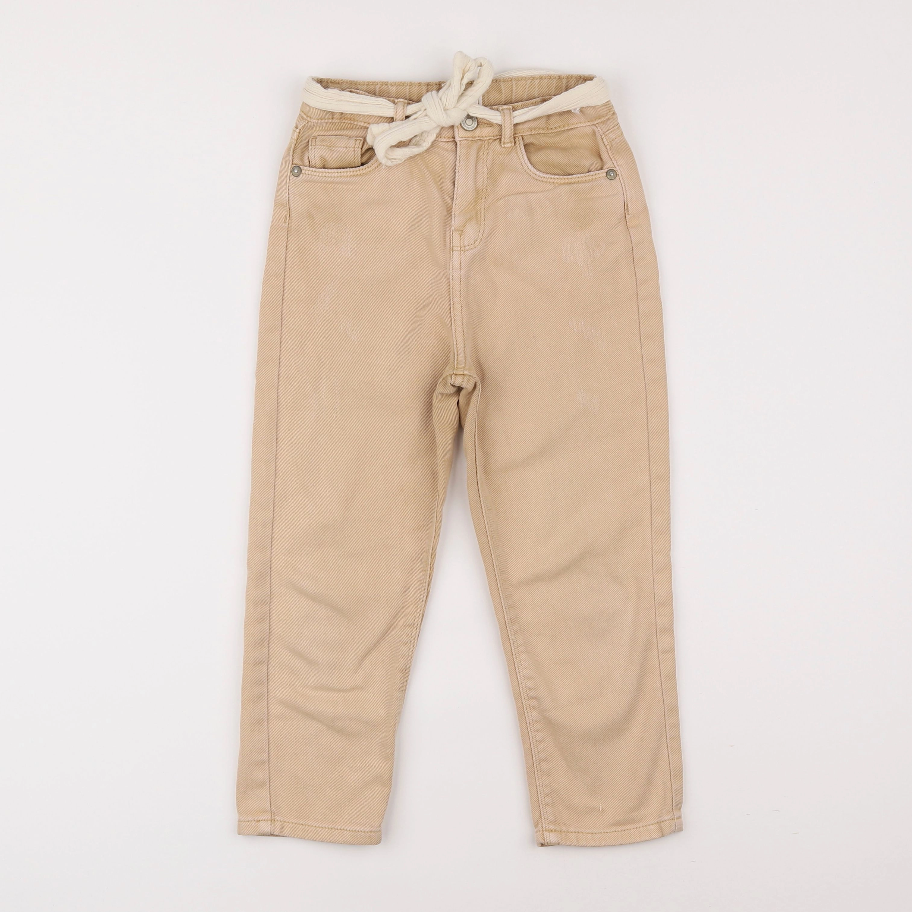 Vertbaudet - pantalon beige - 6 ans