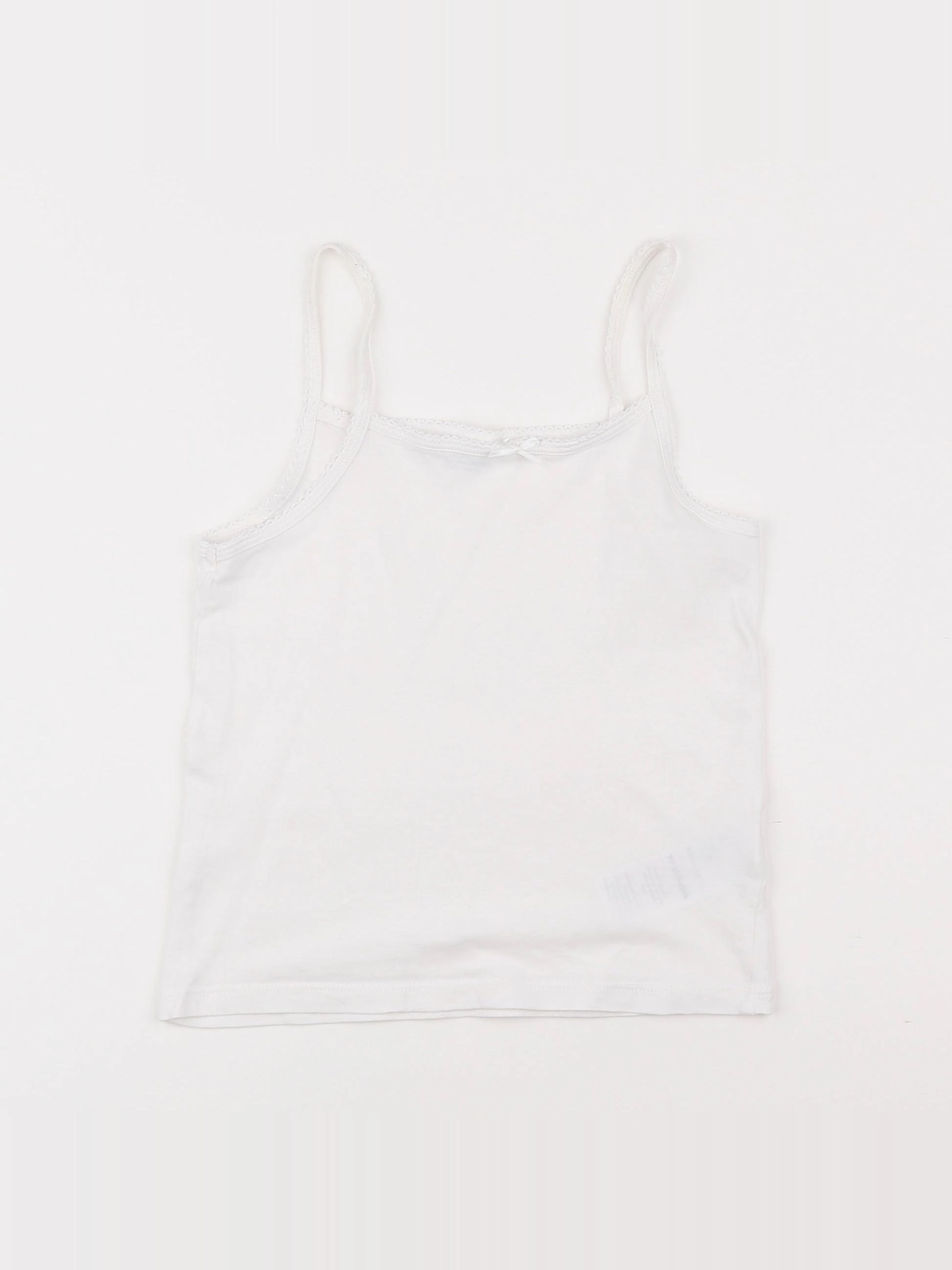 Vertbaudet - maillot de corps blanc - 6 ans