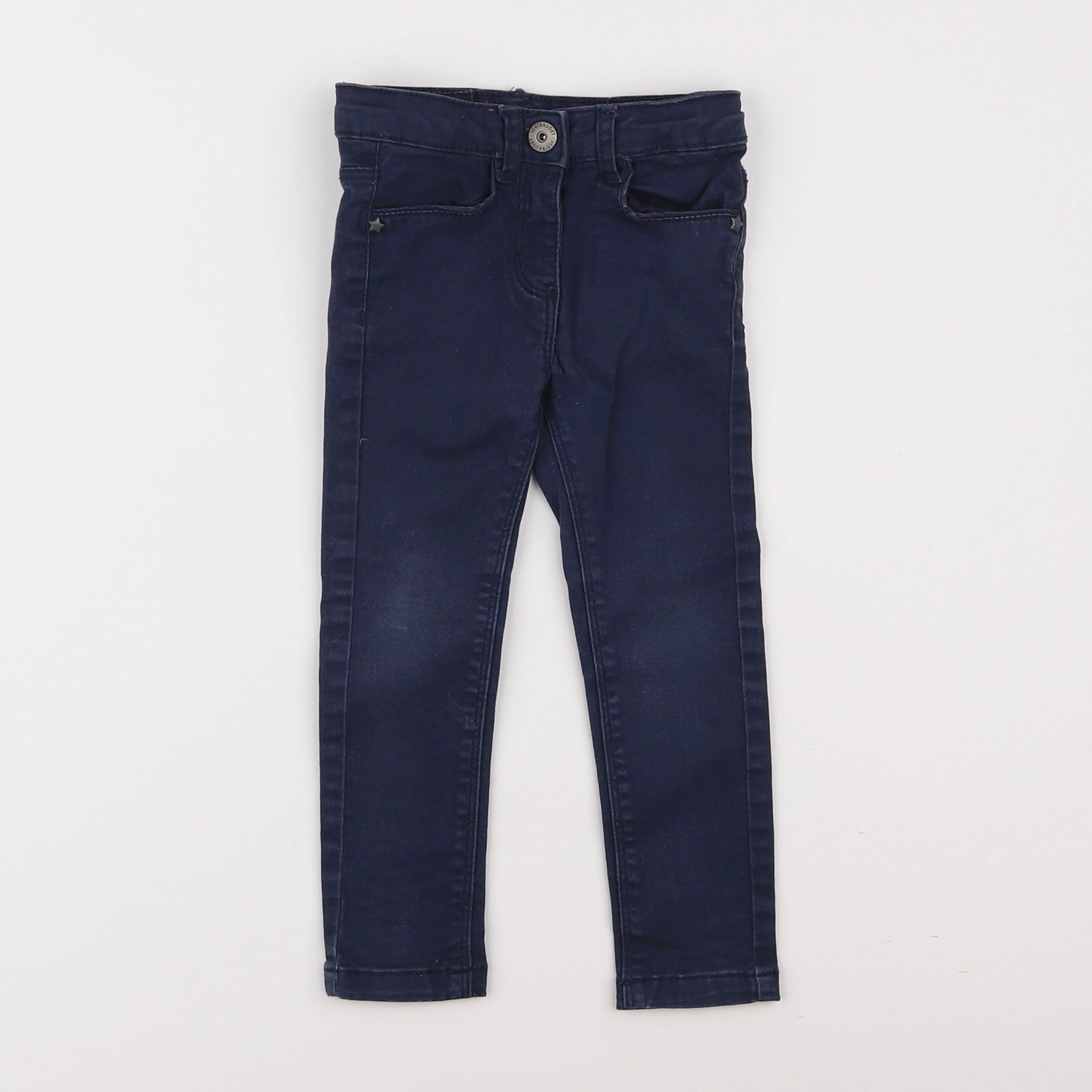 Vertbaudet - pantalon bleu - 3 ans