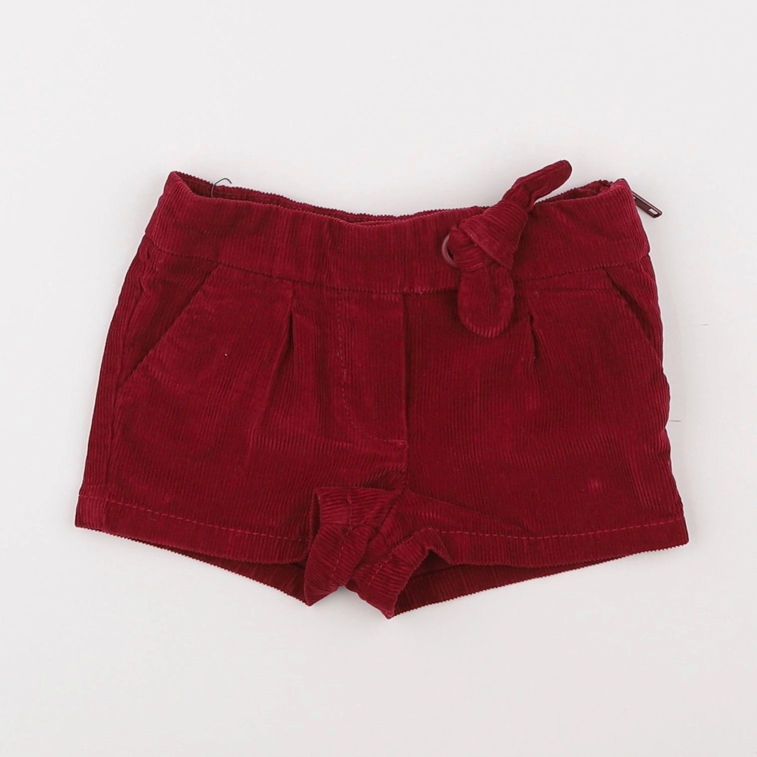 Vertbaudet - short rouge - 2 ans