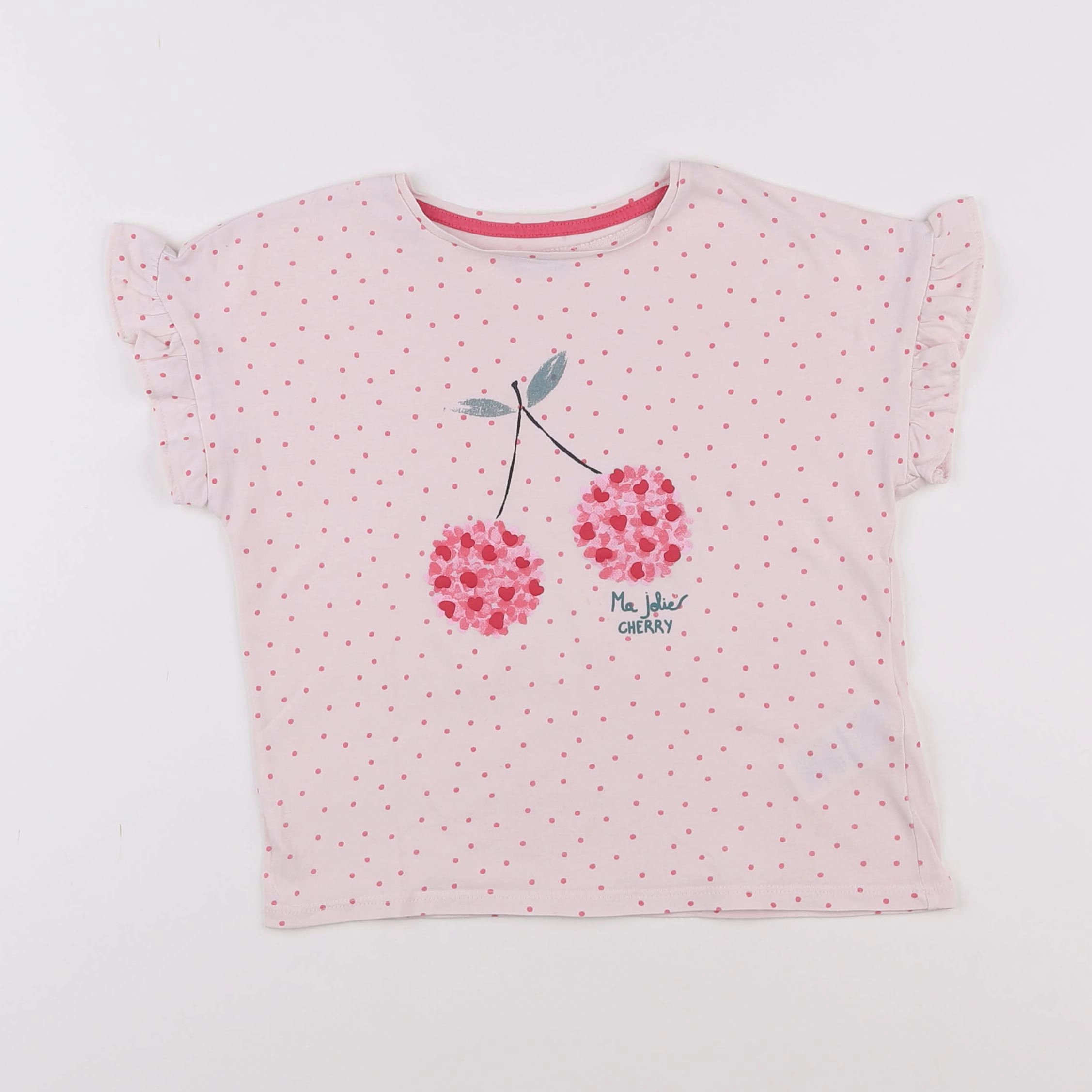 Vertbaudet - tee-shirt rose - 6 ans