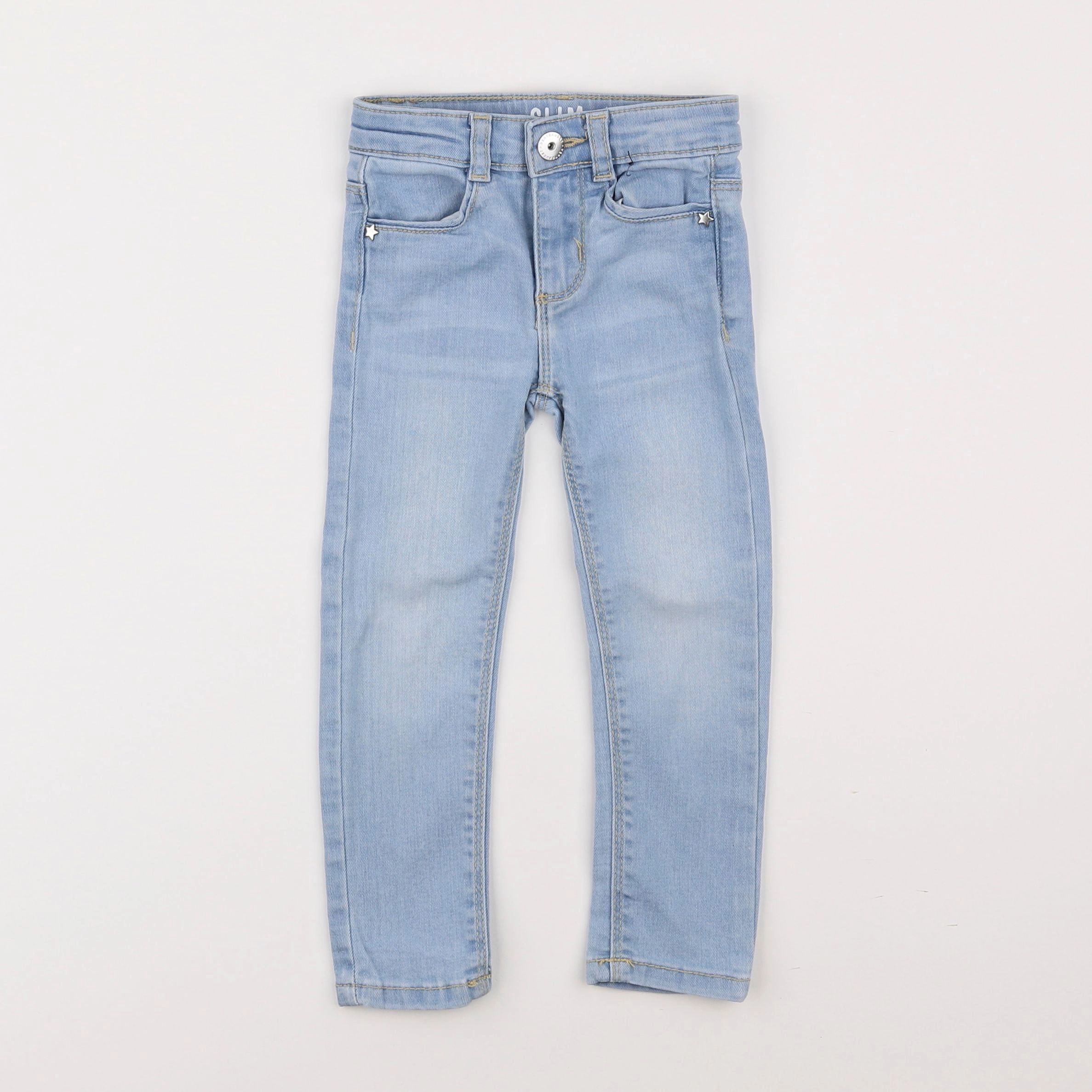 Vertbaudet - pantalon bleu - 3 ans