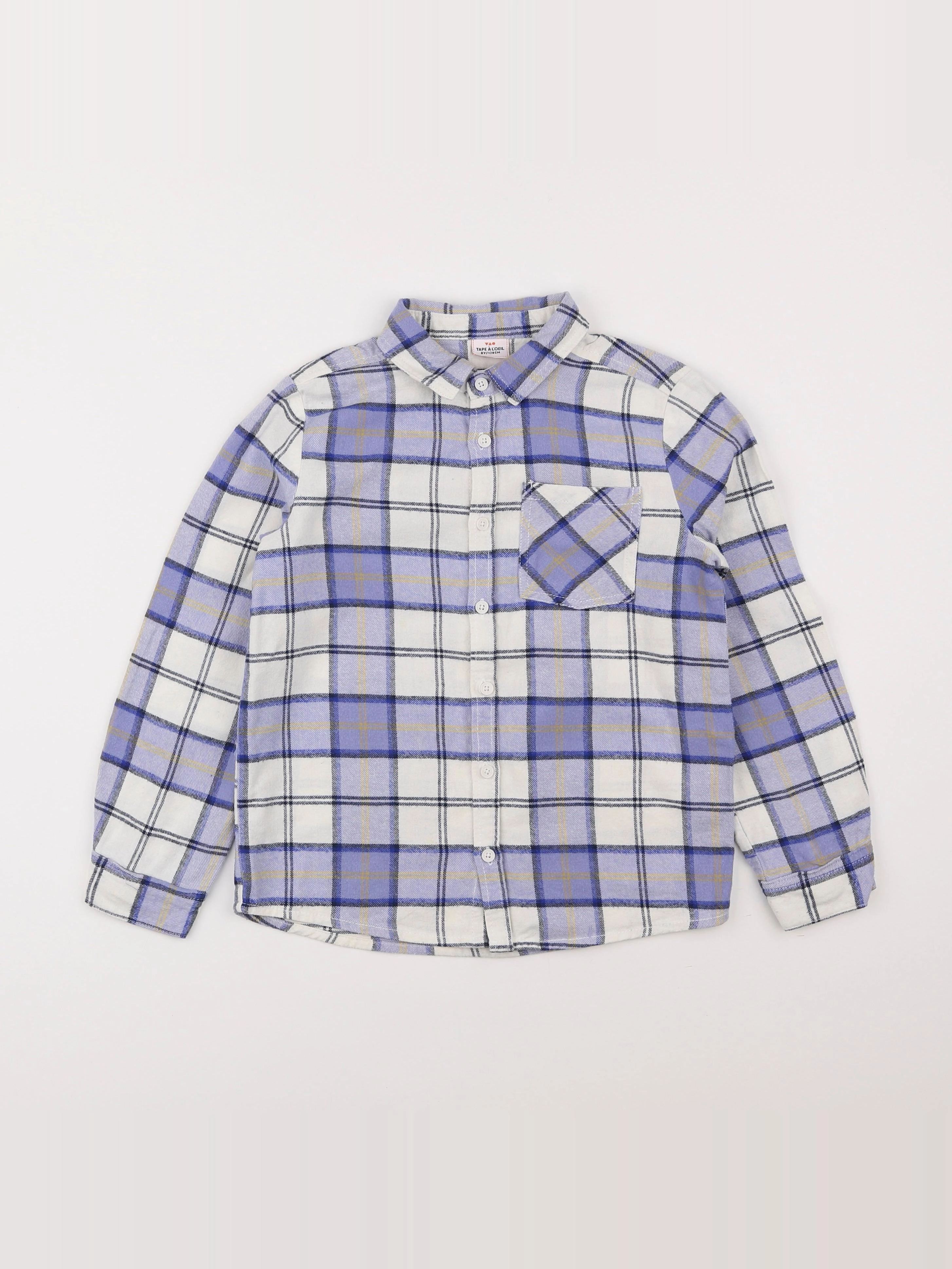Tape à l'oeil - chemise bleu - 8 ans