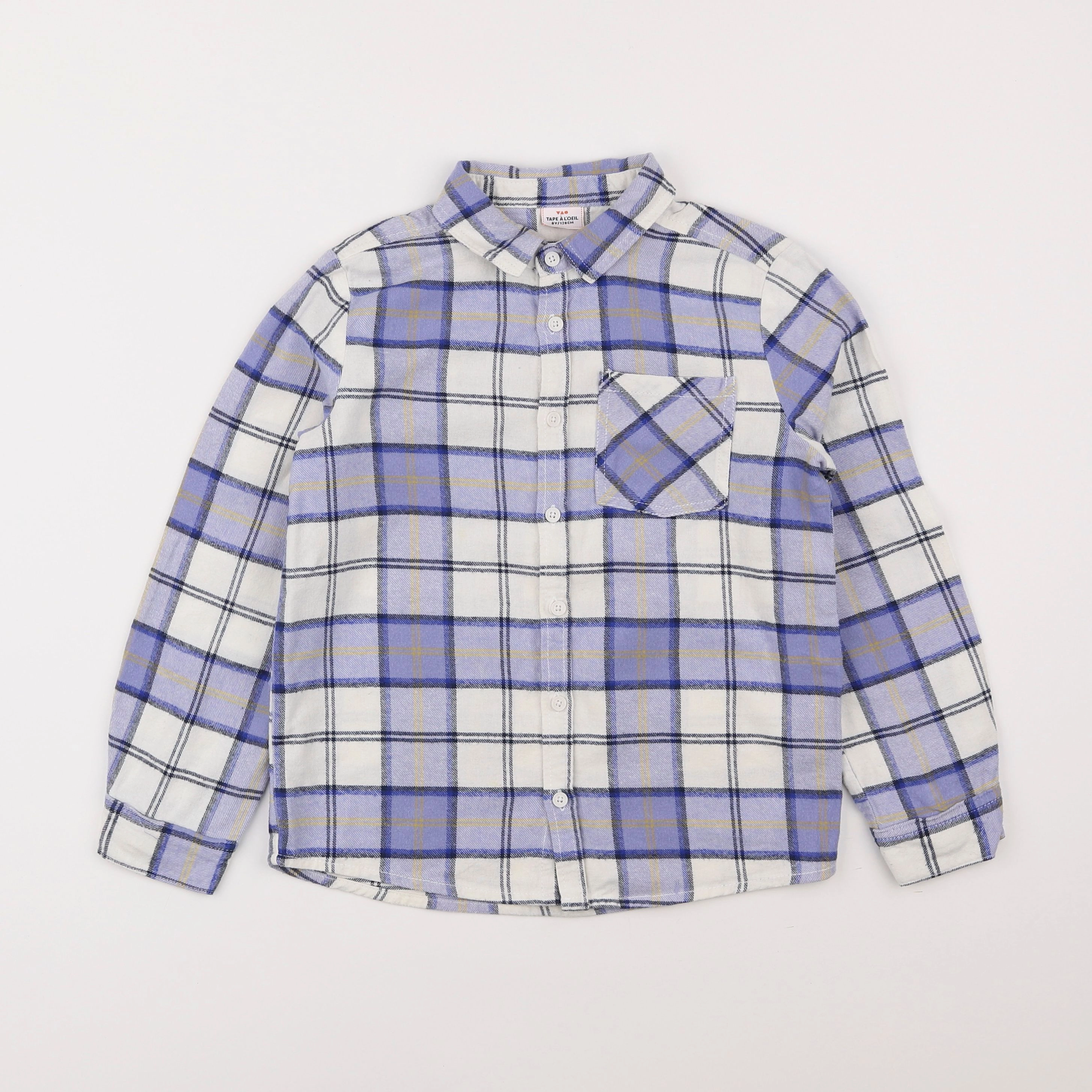 Tape à l'oeil - chemise bleu - 8 ans