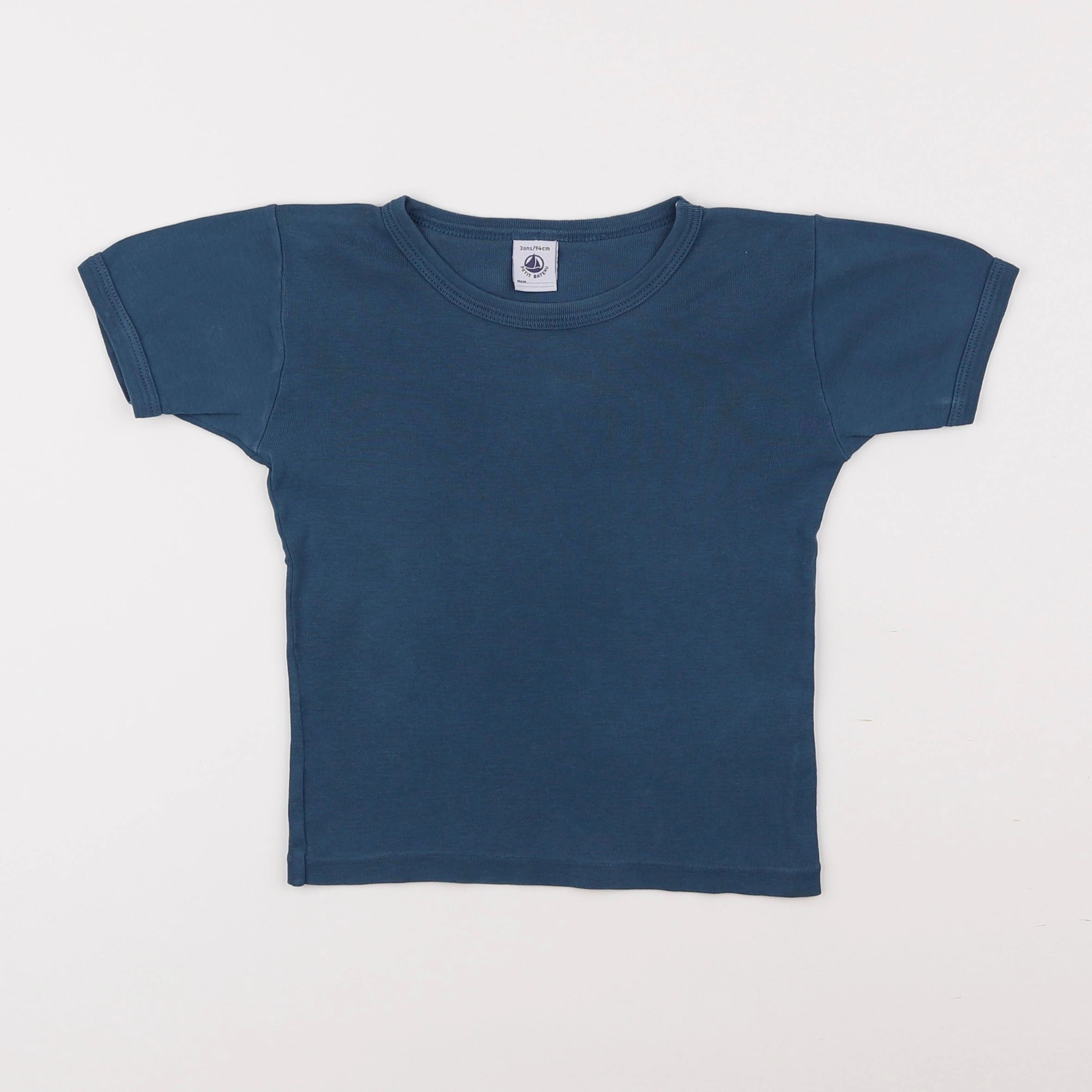 Petit Bateau - maillot de corps bleu - 3 ans