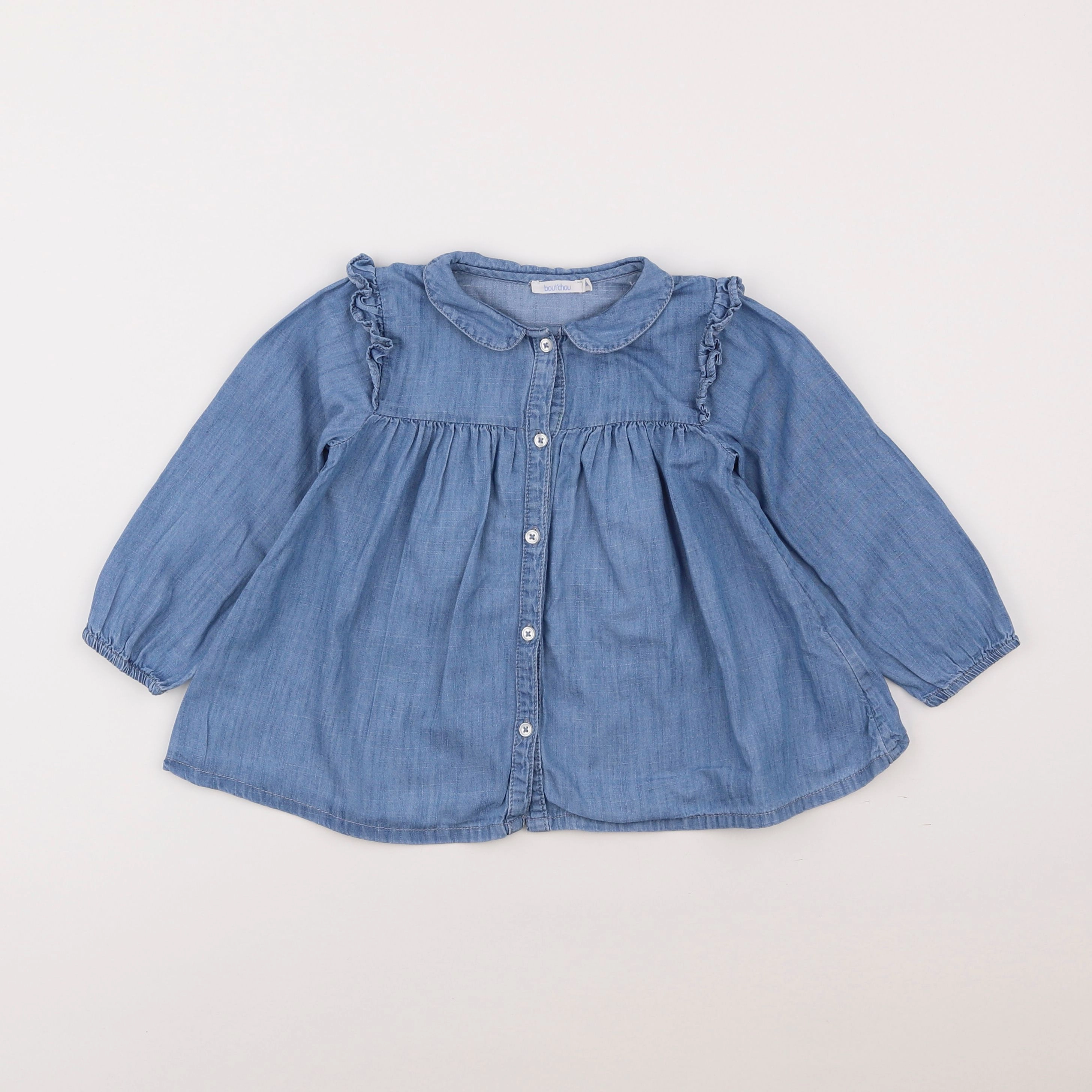 Boutchou - blouse bleu - 3 ans