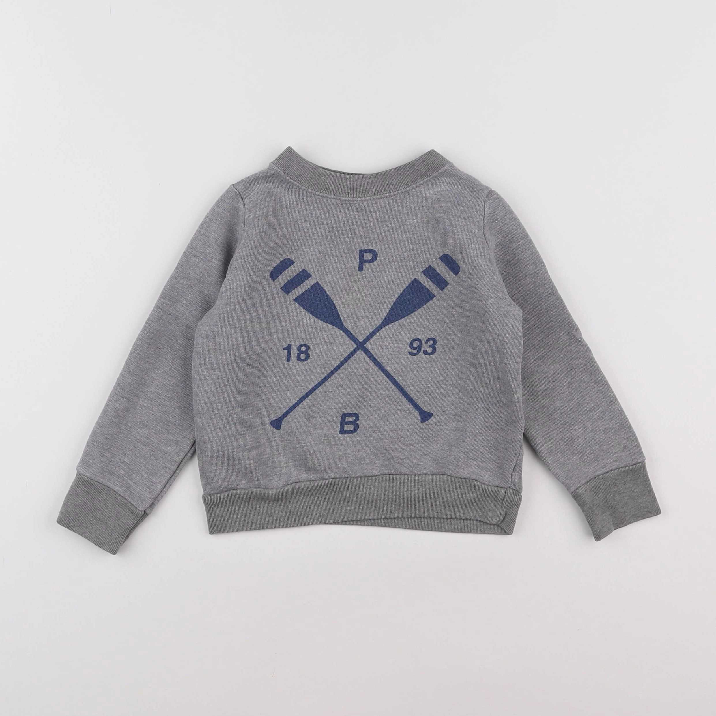 Petit Bateau - sweat gris - 3 ans