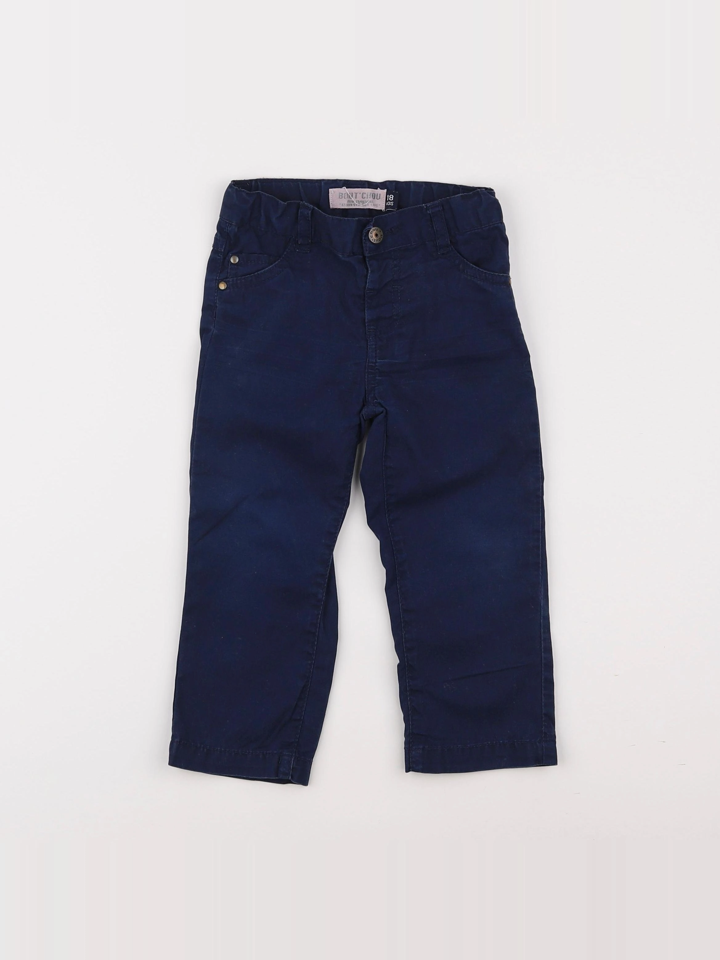 Boutchou - pantalon bleu - 18 mois