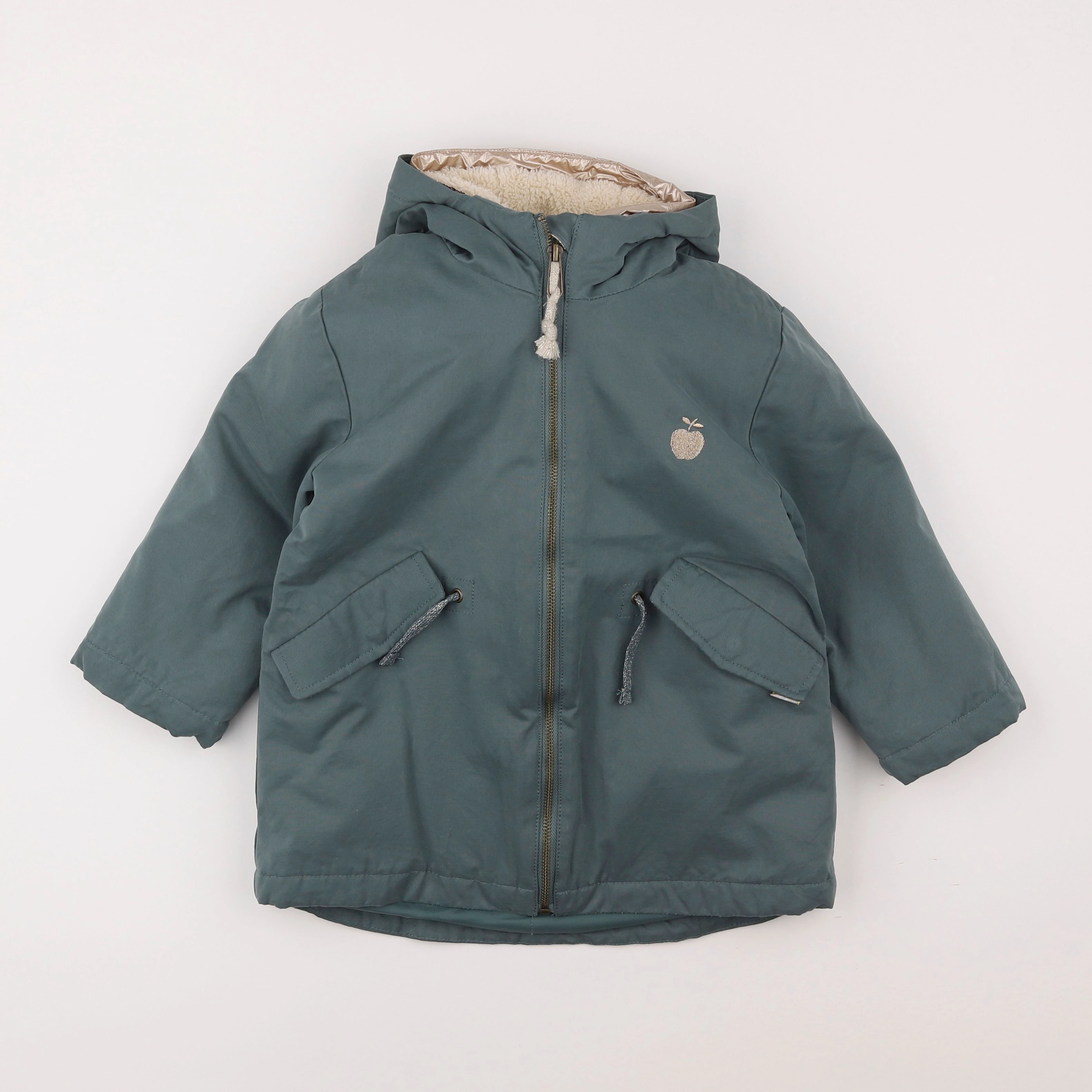 Vertbaudet - parka bleu - 6 ans