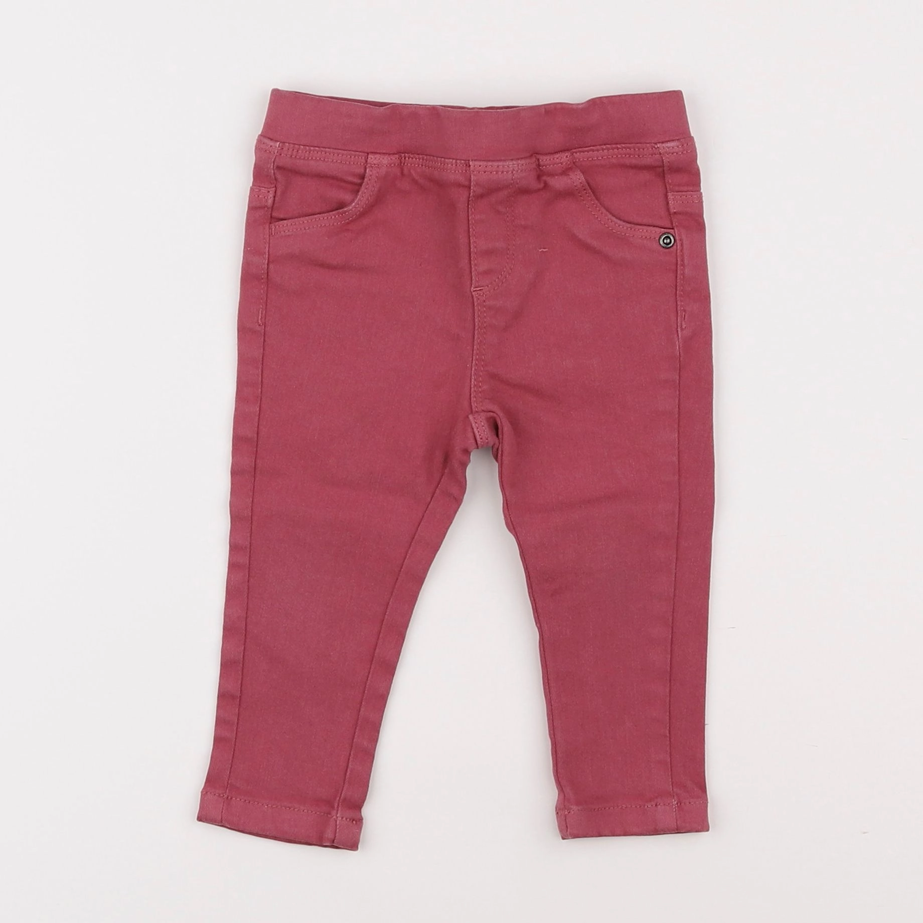 Vertbaudet - jegging rose - 12 mois