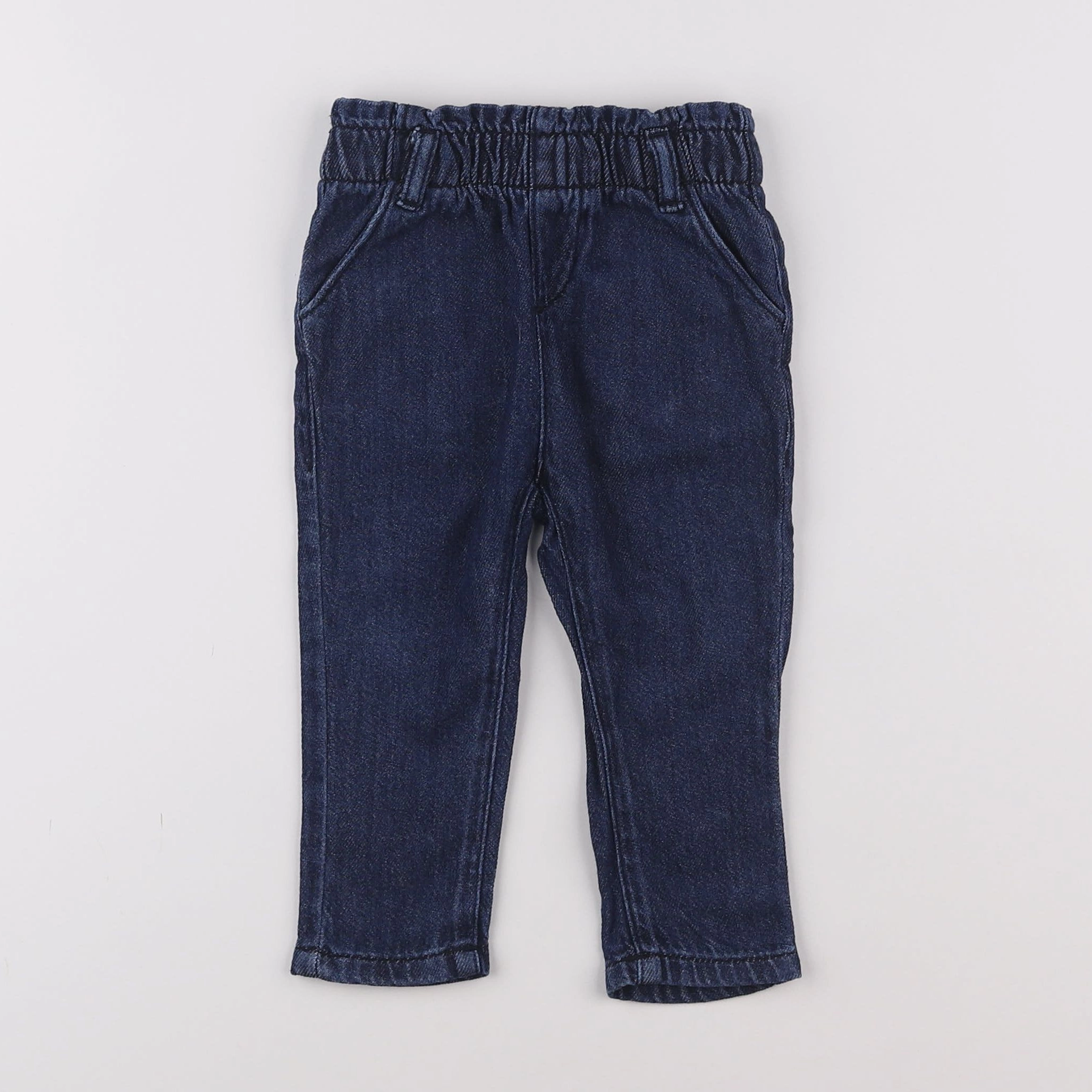 Vertbaudet - pantalon bleu - 9 mois