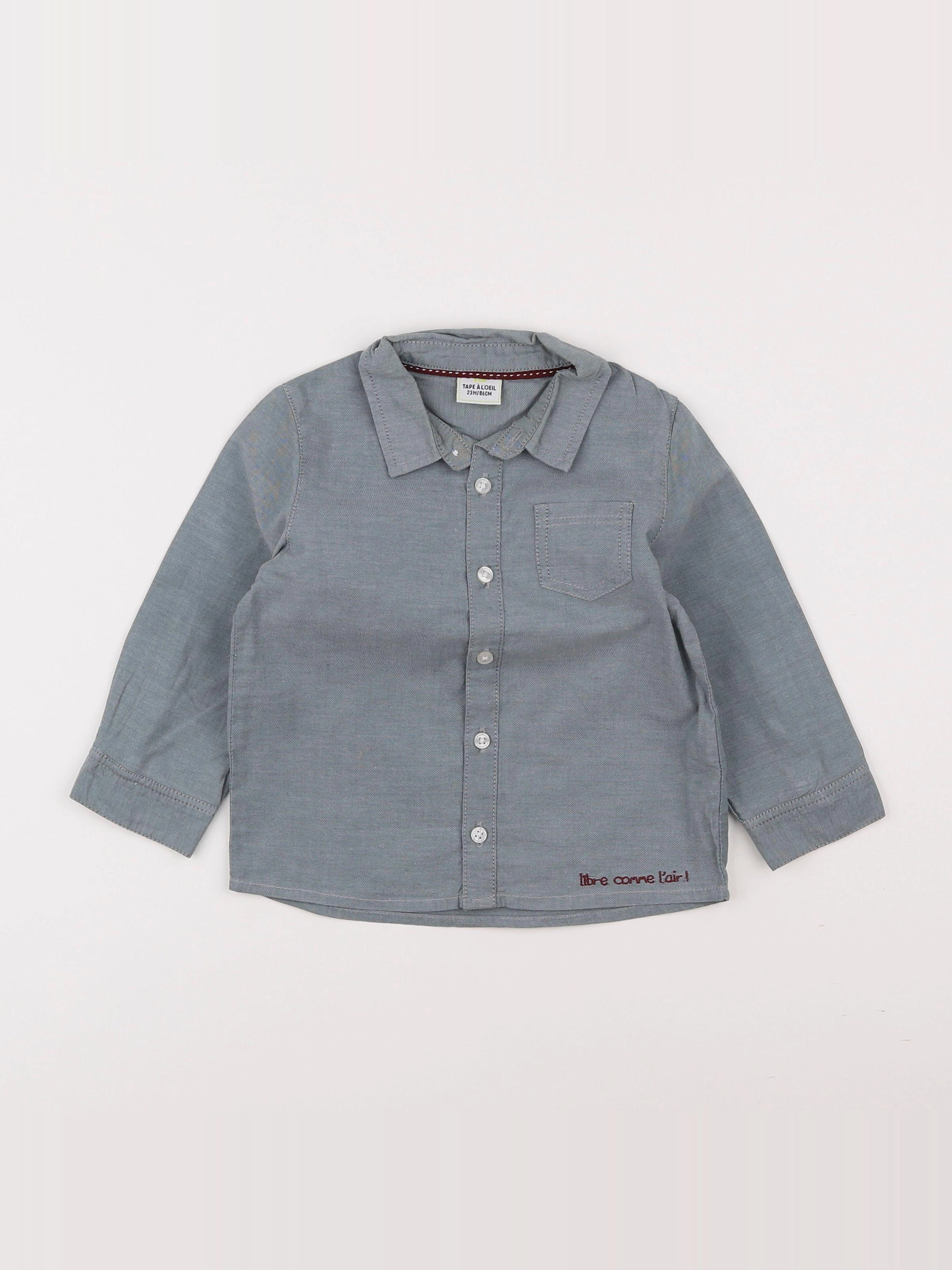 Tape à l'oeil - chemise bleu - 2 ans
