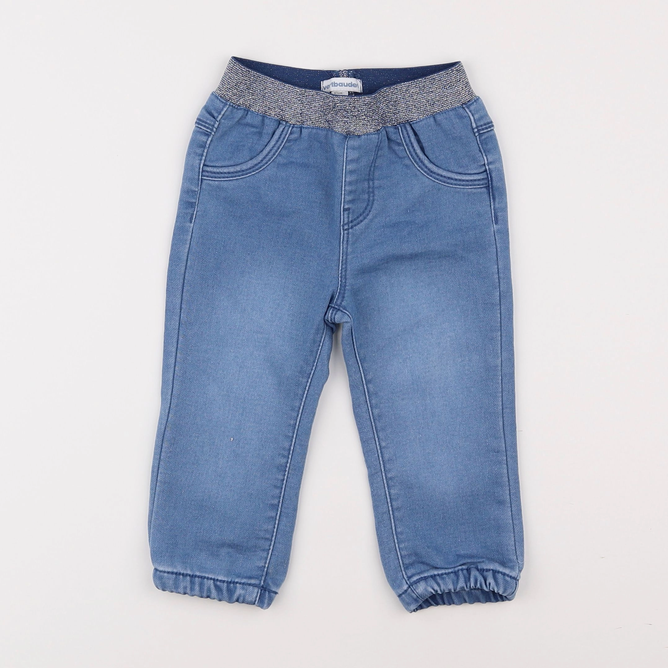 Vertbaudet - pantalon bleu - 18 mois