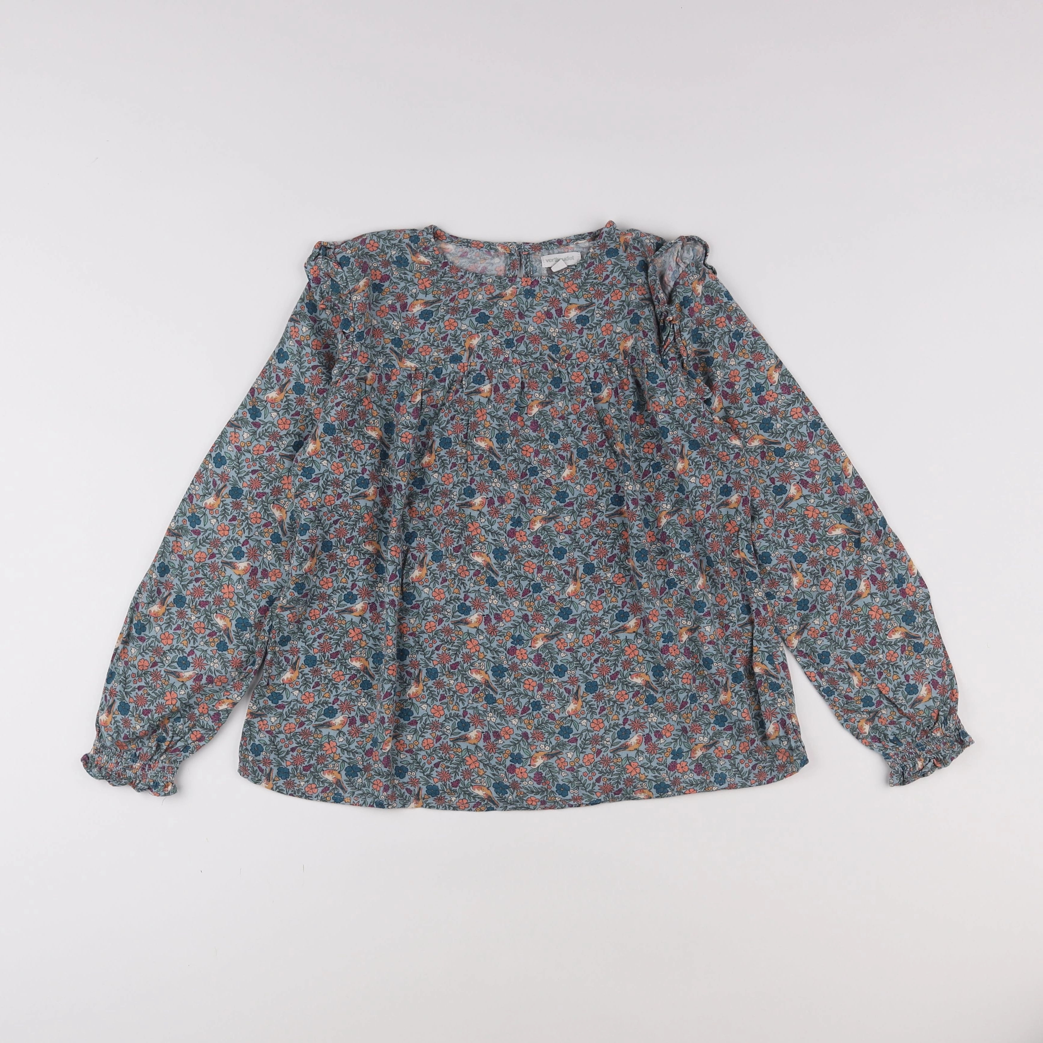 Vertbaudet - blouse bleu - 10 ans