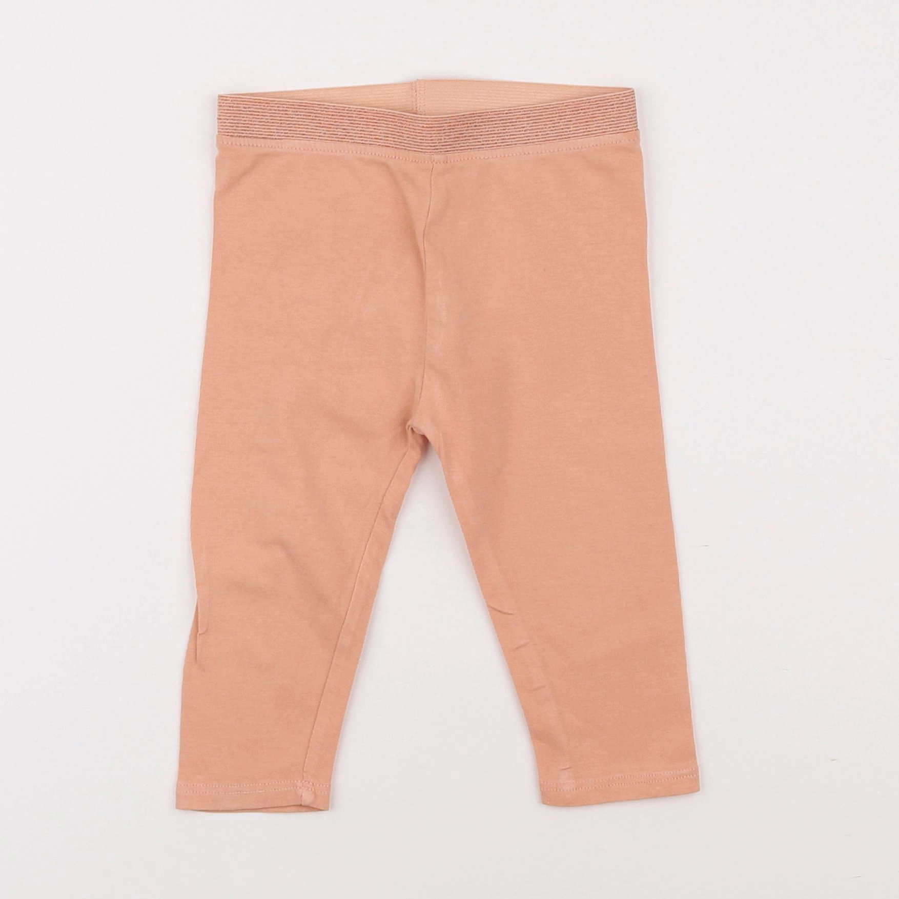 Vertbaudet - legging rose, orange - 12 mois