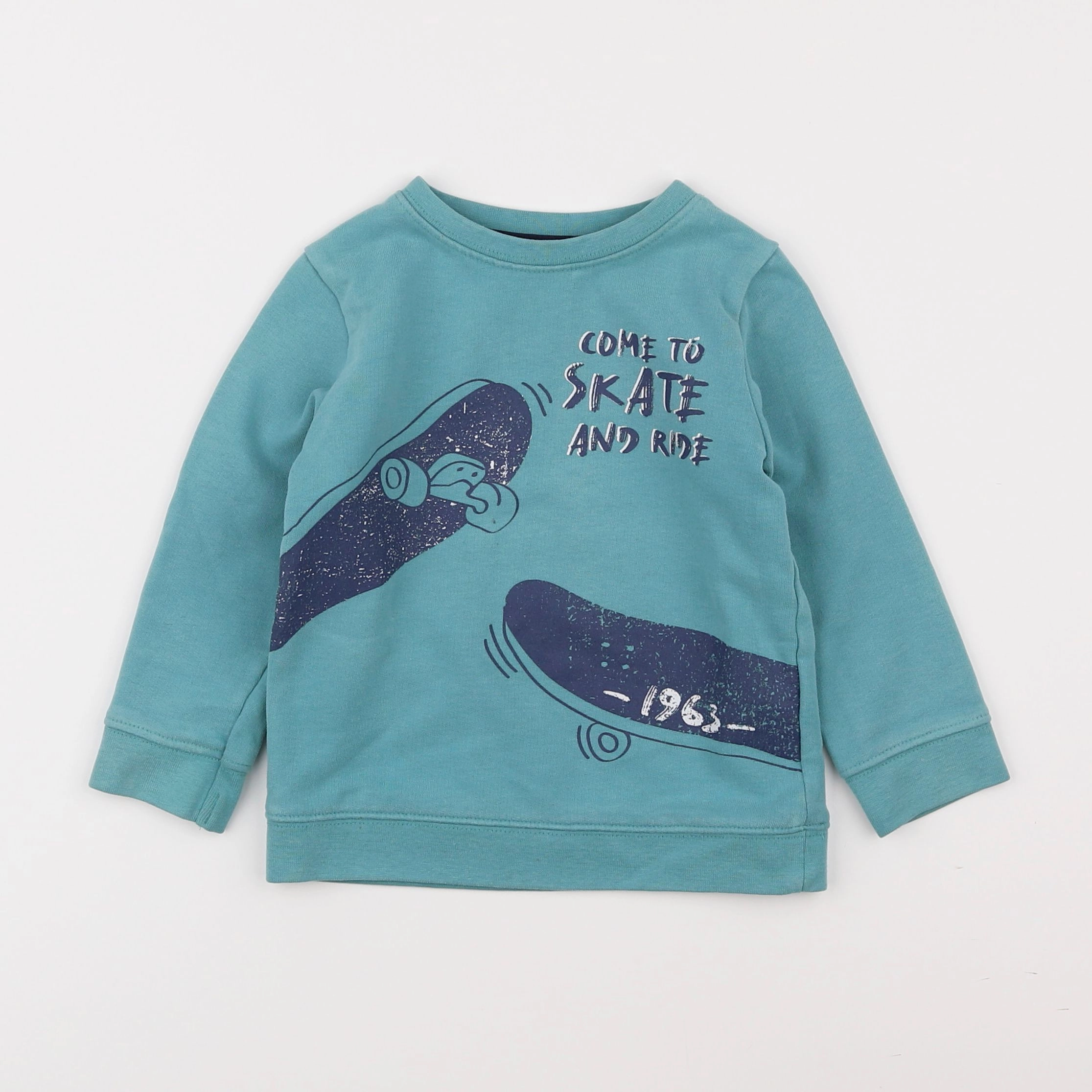 Vertbaudet - sweat bleu - 3 ans