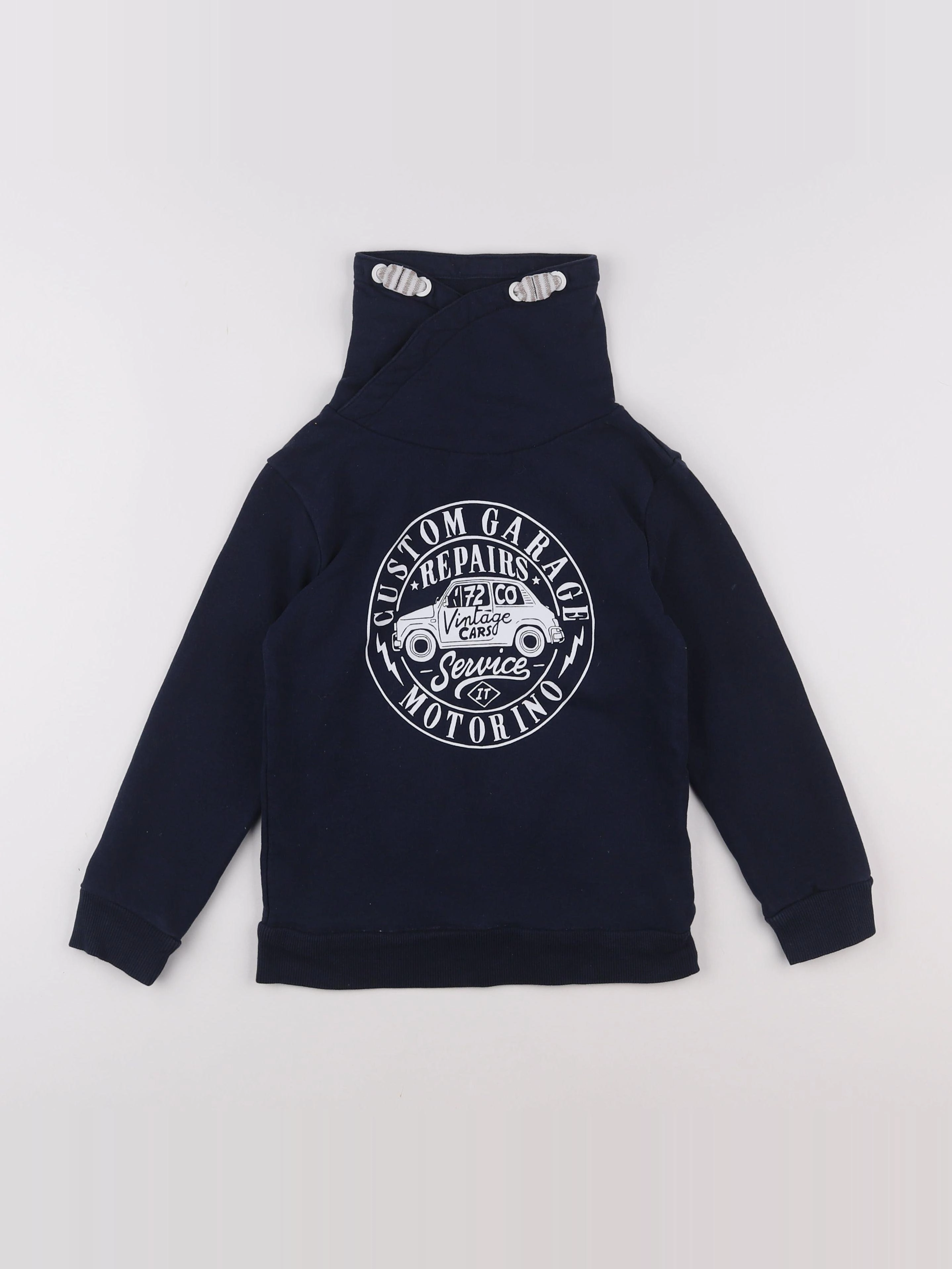 Vertbaudet - sweat bleu - 8 ans