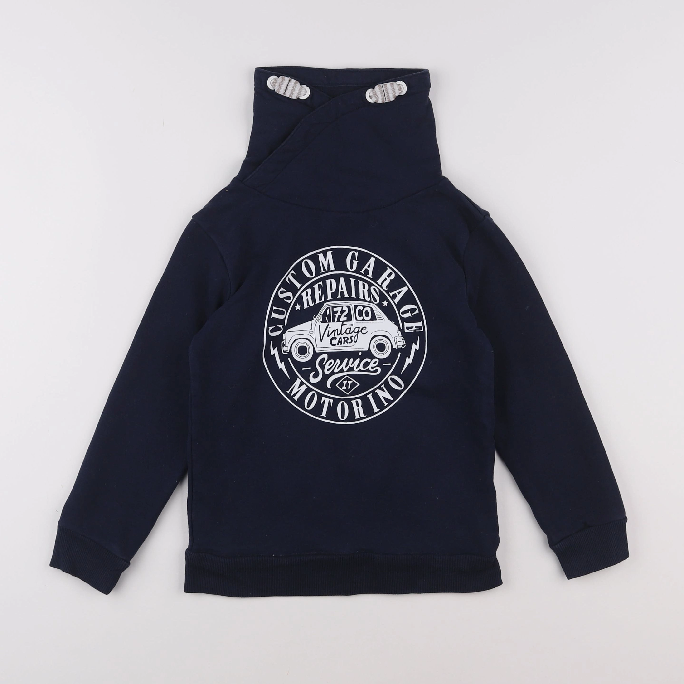 Vertbaudet - sweat bleu - 8 ans