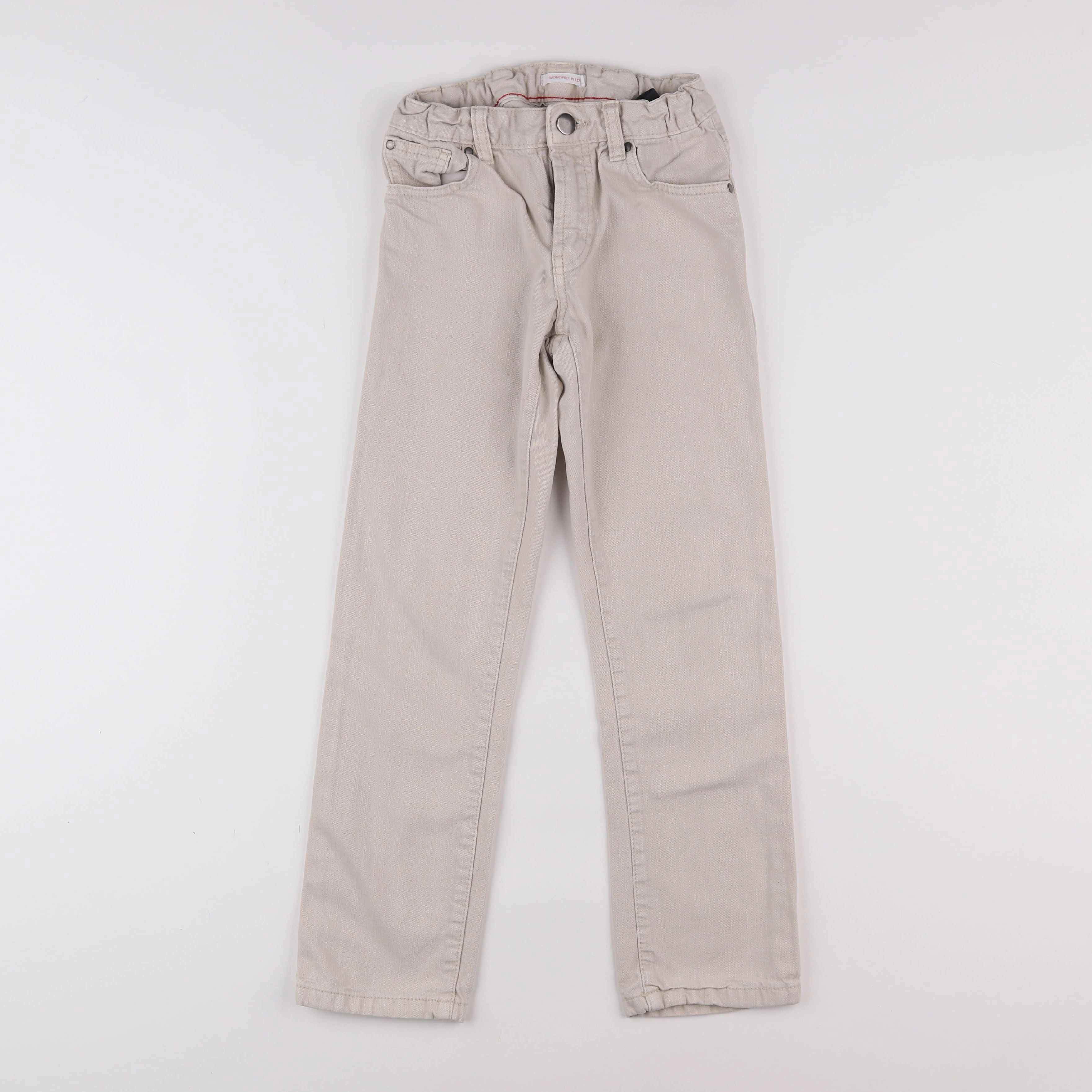 Monoprix - pantalon beige - 8 ans