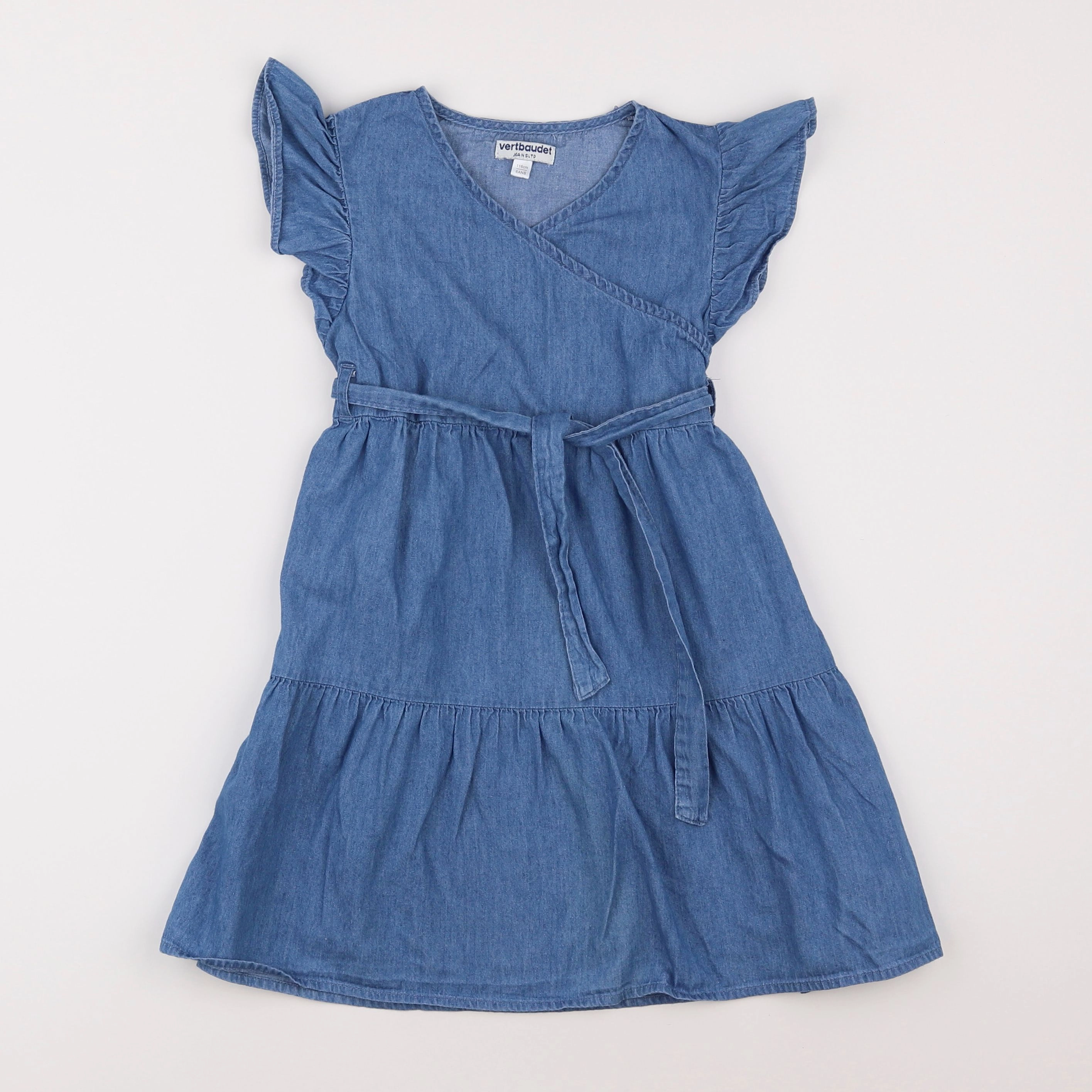 Vertbaudet - robe bleu - 6 ans