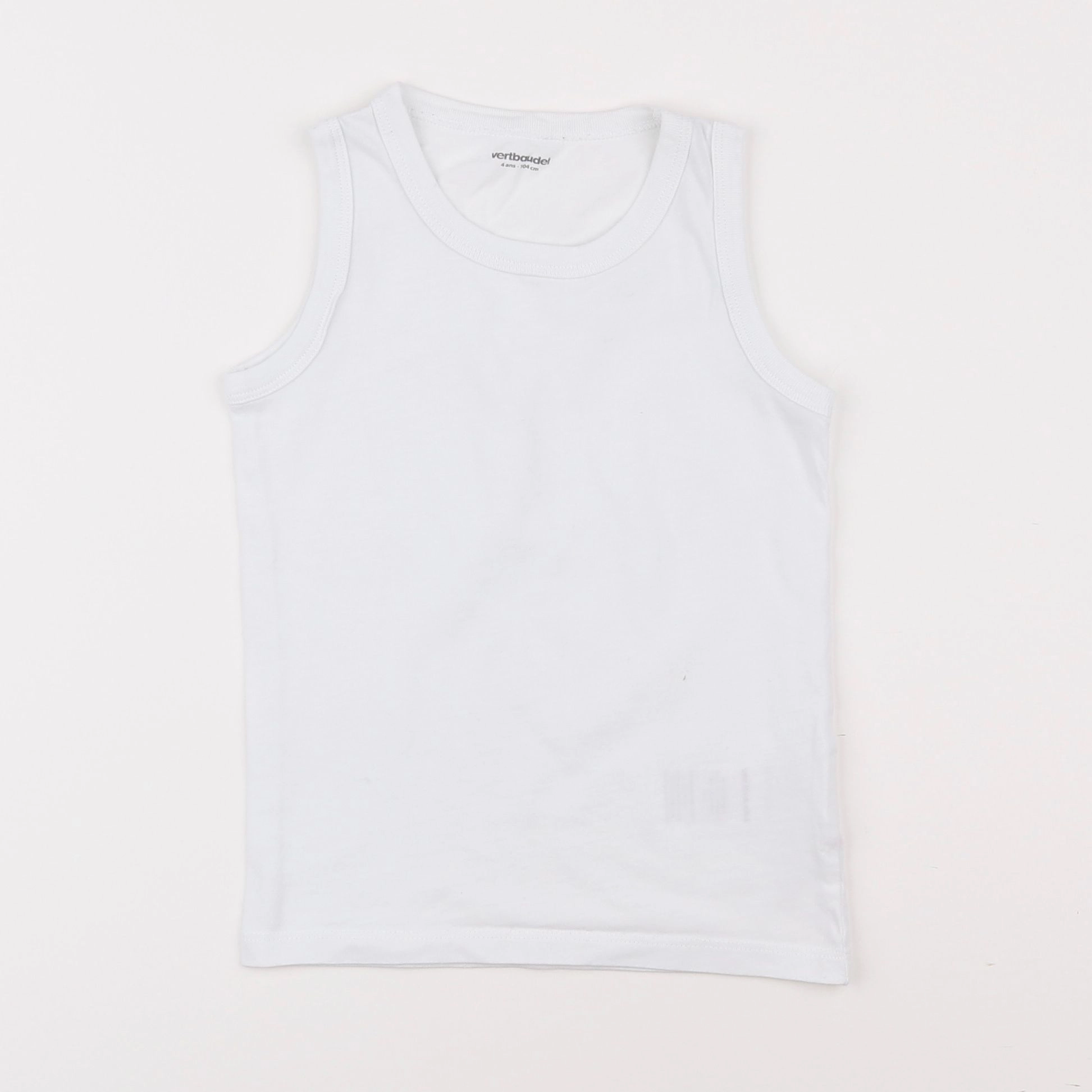 Vertbaudet - maillot de corps blanc - 4 ans